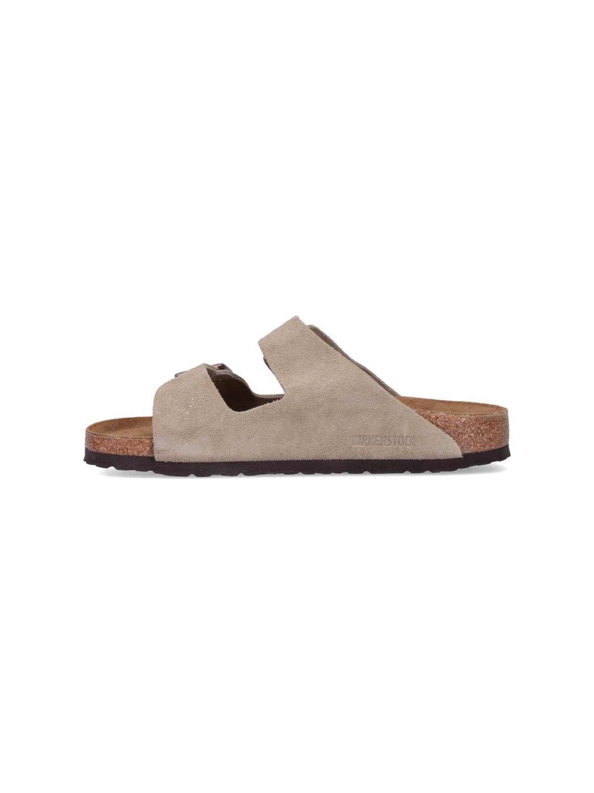 Birkenstock Arizona Suede Sandals In Gray