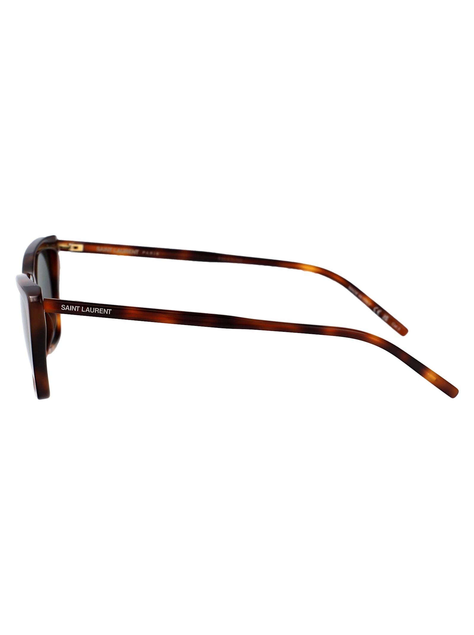 Saint Laurent Sl 737 Mica Thin Sunglasses In Gray