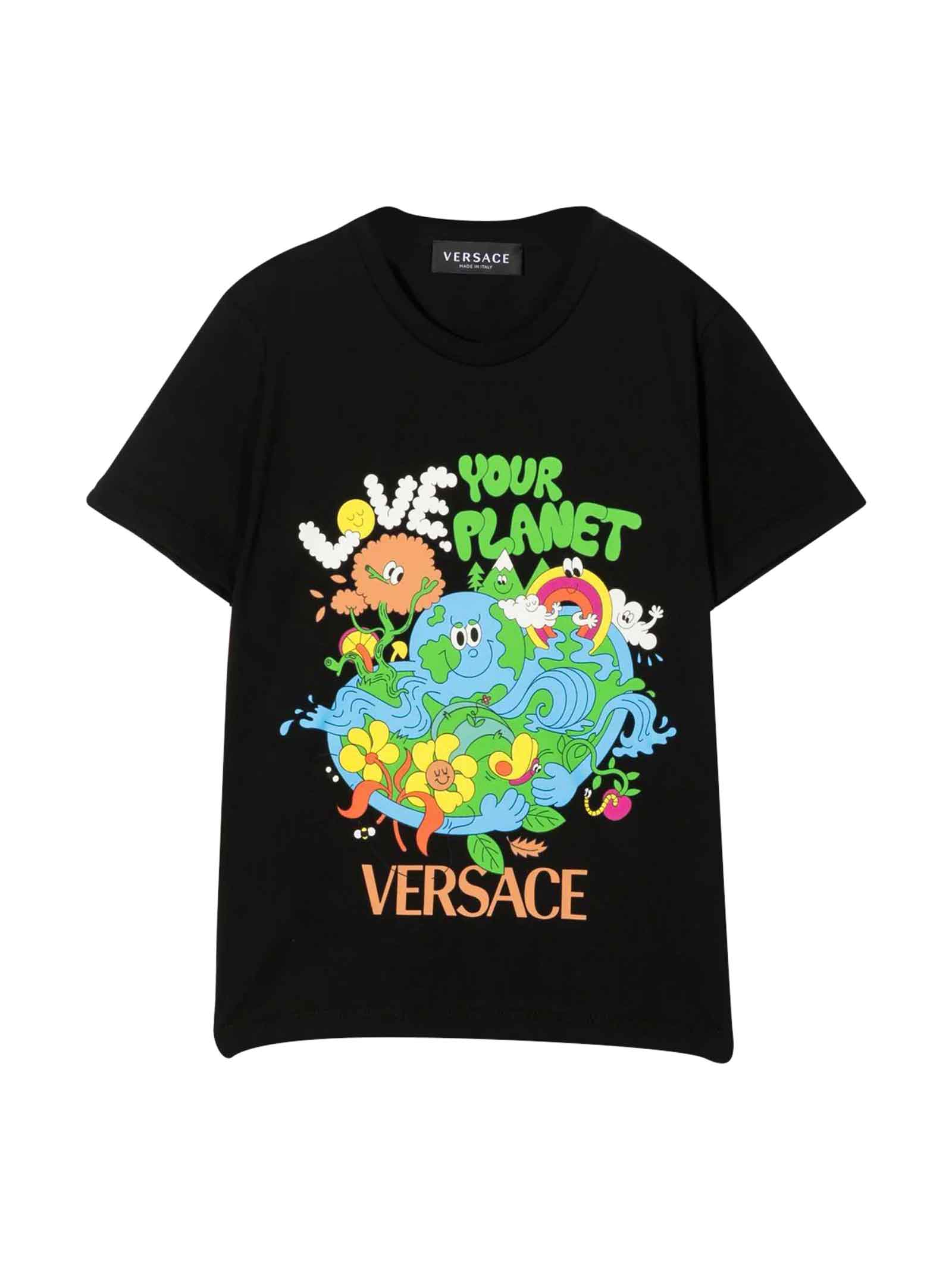 Versace Black T-shirt Boy Kids