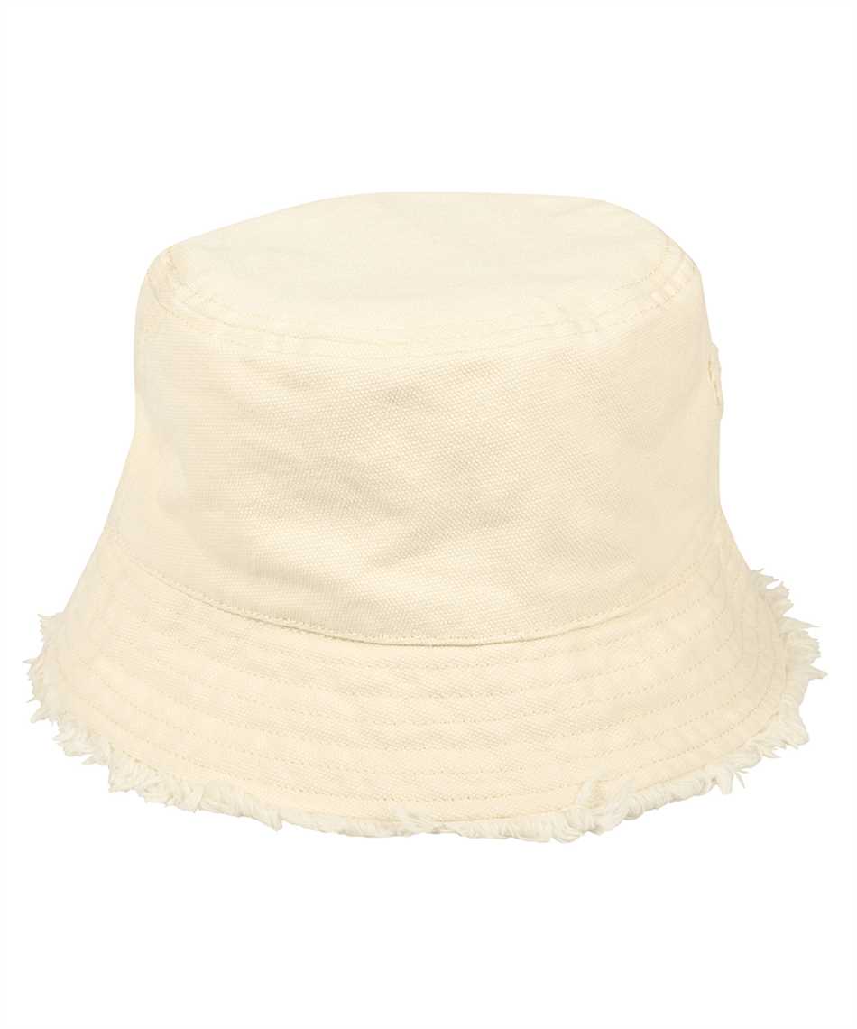 Weekend Max Mara Embroidered Frayed-edge Bucket Hat In Neutral