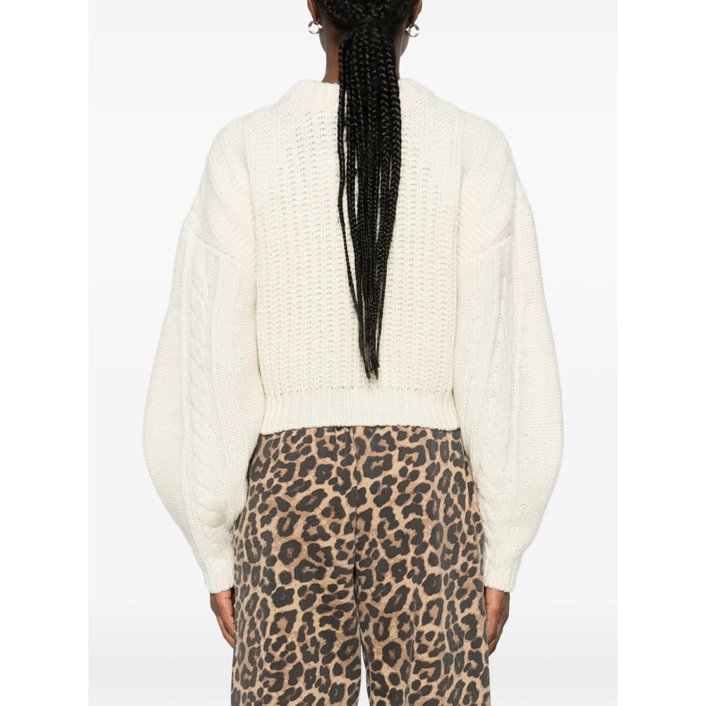 Iro Wool Cable-knit Sweater In White