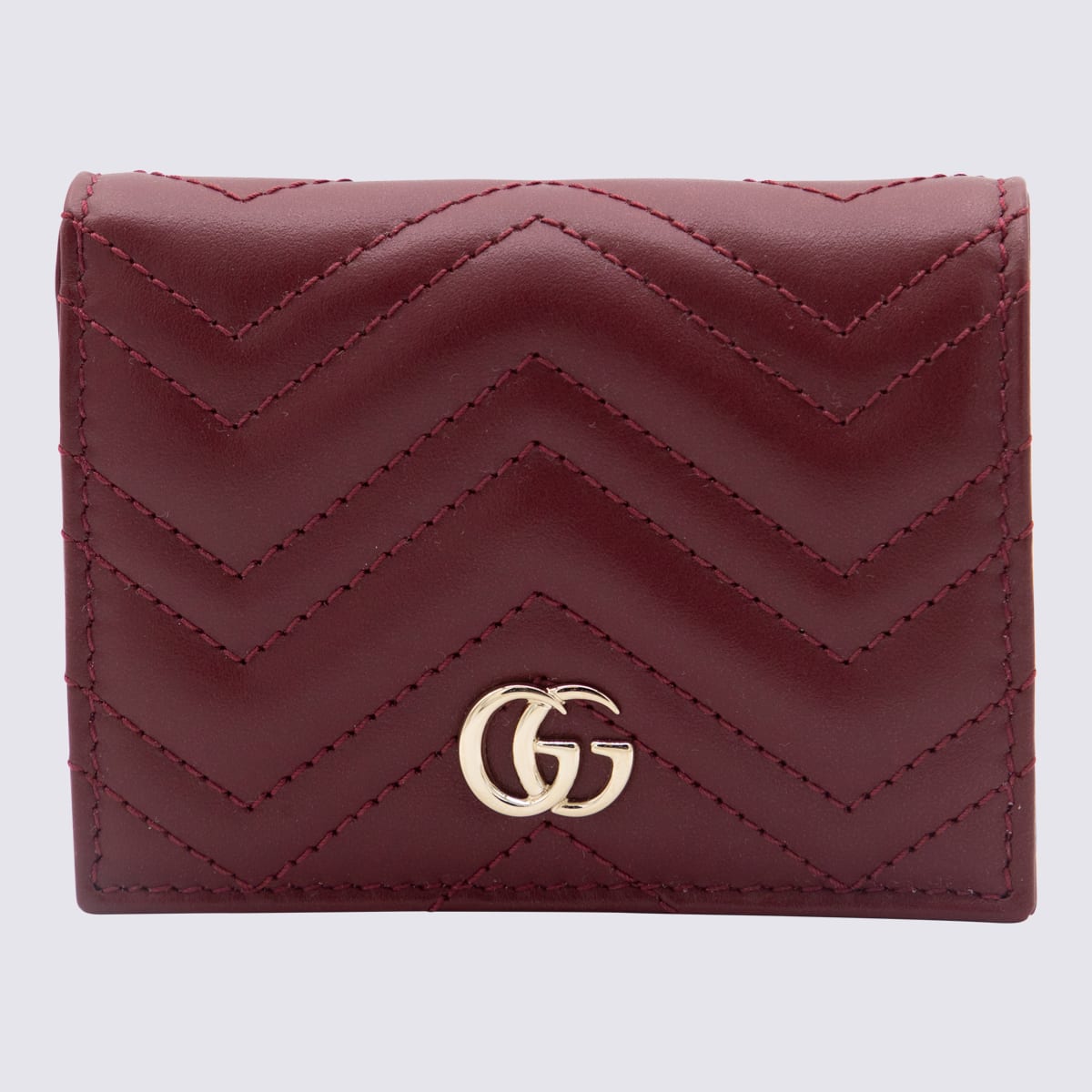 Gucci Red Leather Marmont Wallet