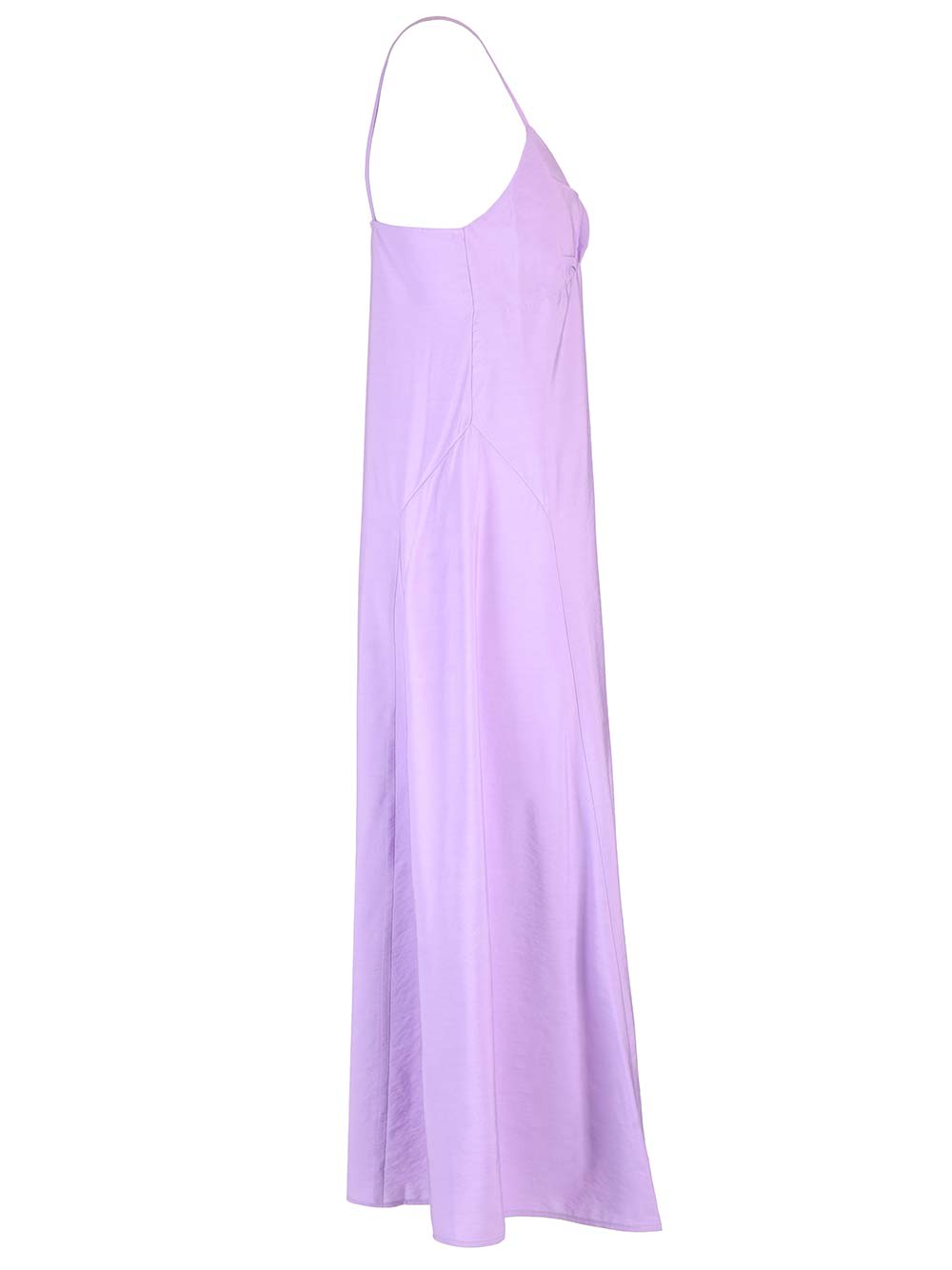 Shop Maison Kitsuné Lilac Maxi Dress In Violet