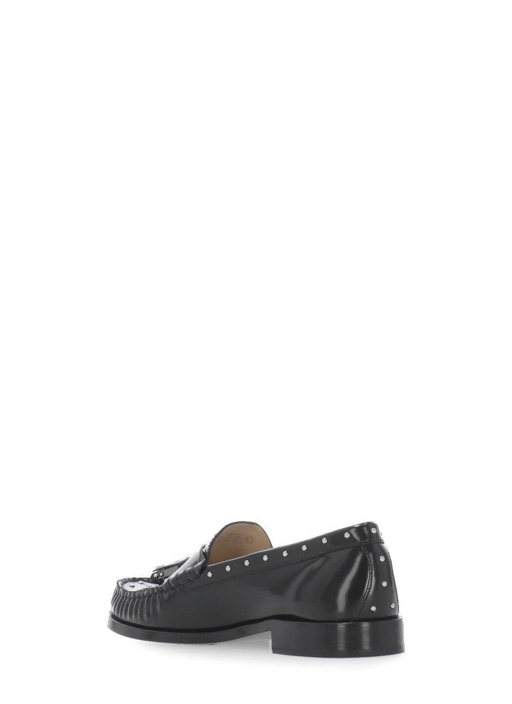 Stuart Weitzman Lottie Sostud Loafers In Black