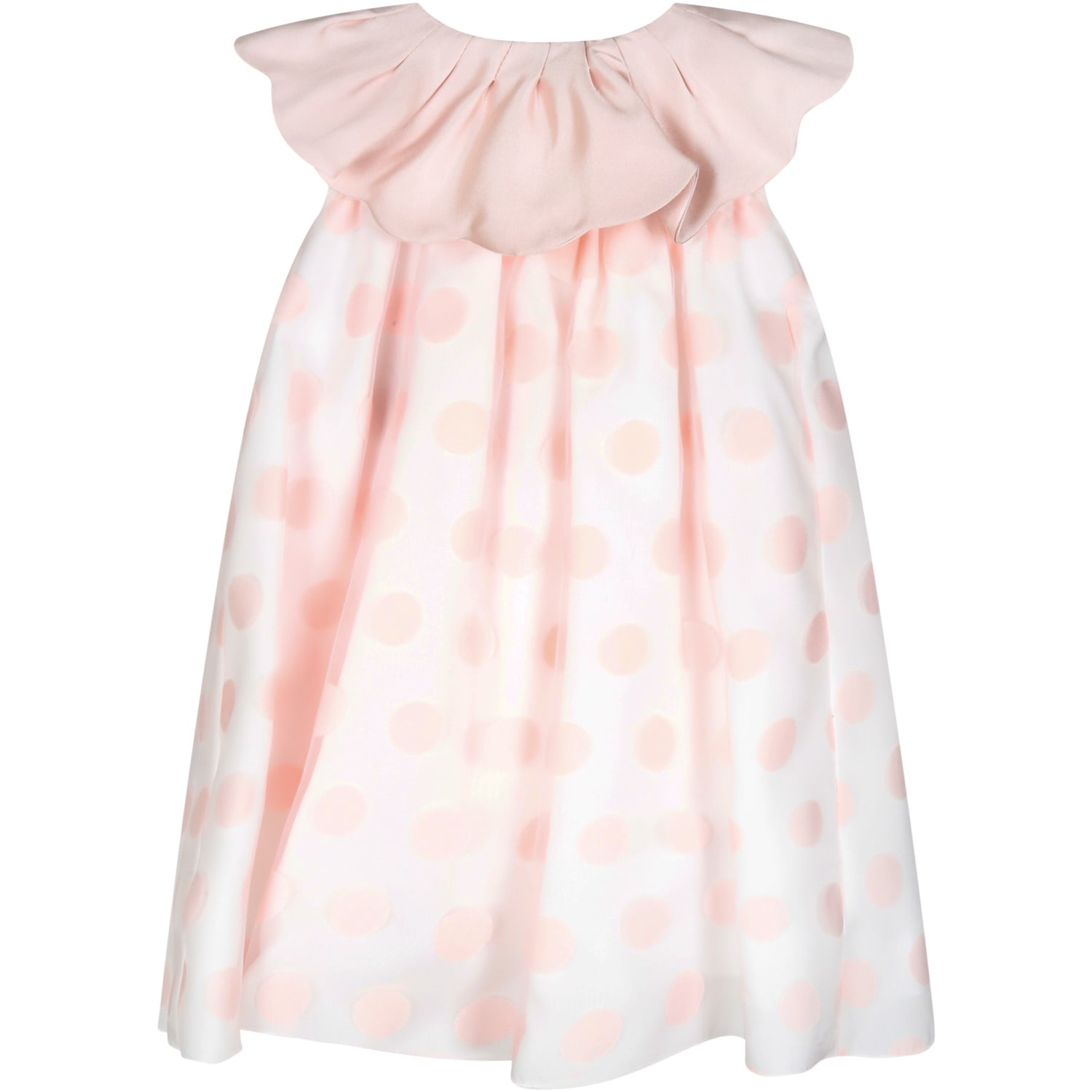 La stupenderia Pink Dress For Babygirl