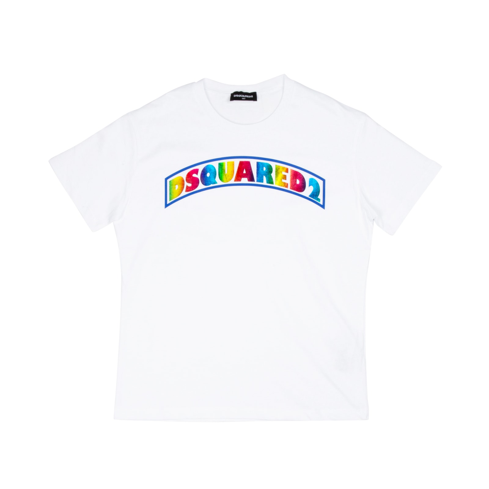 Dsquared2 Kids' Printed Logo T-shirt In White