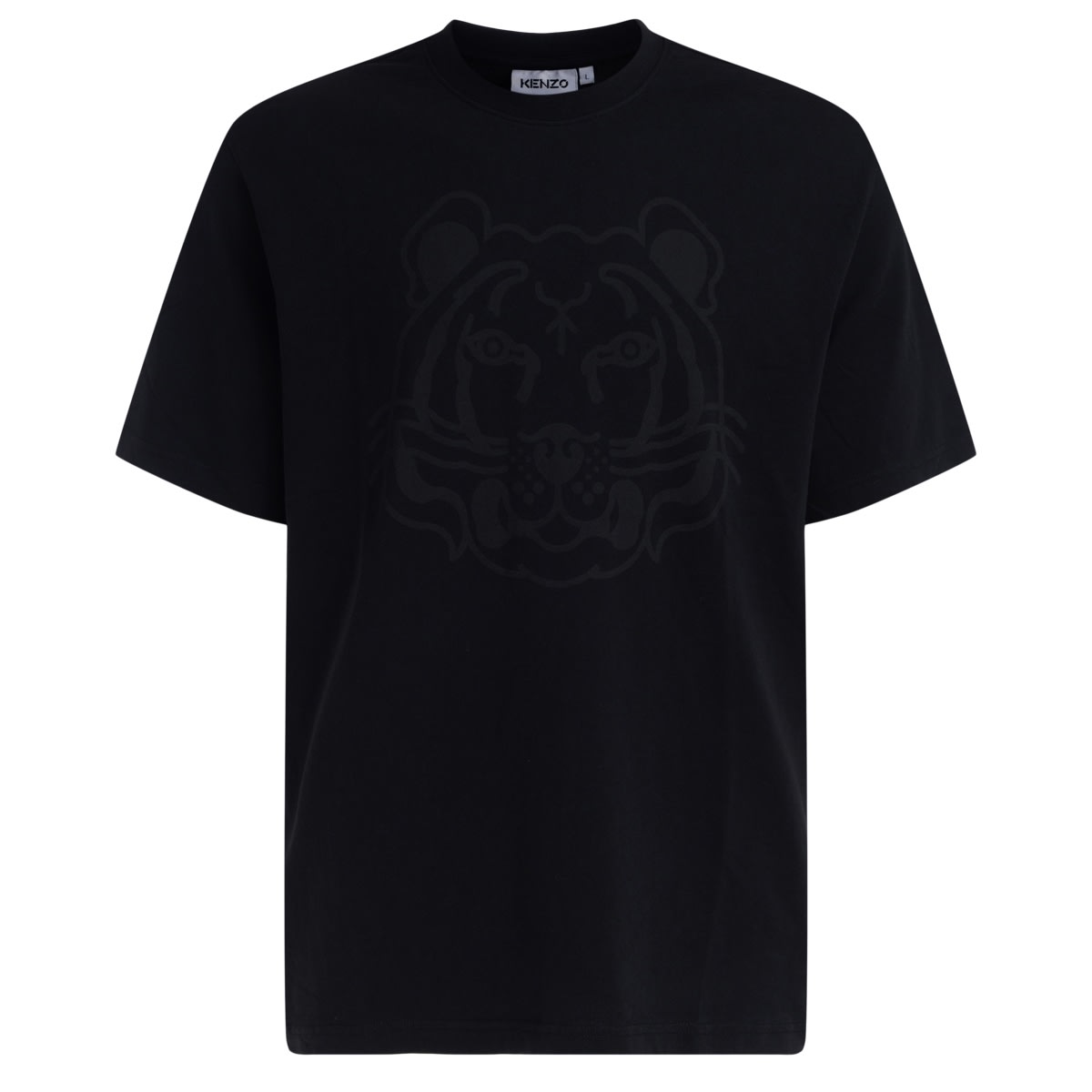 Kenzo K-tiger T-shirt In Black Cotton