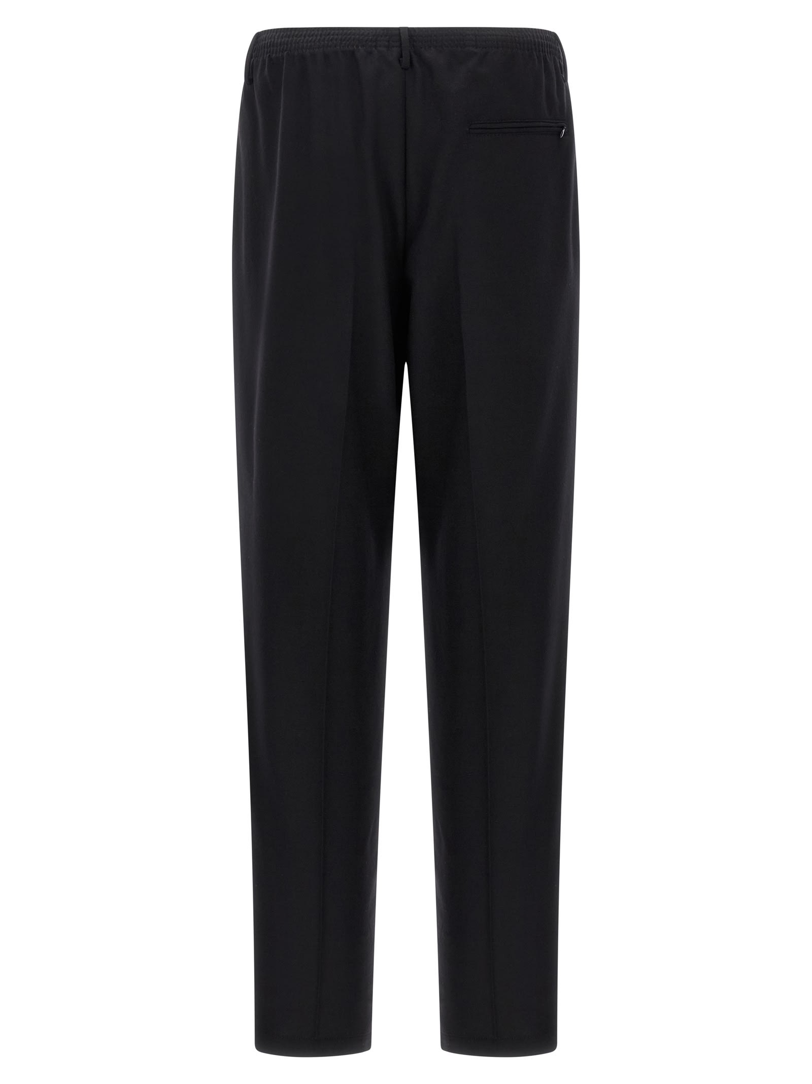 Cellar Door Ezio Elastic-waistband Trousers In Black