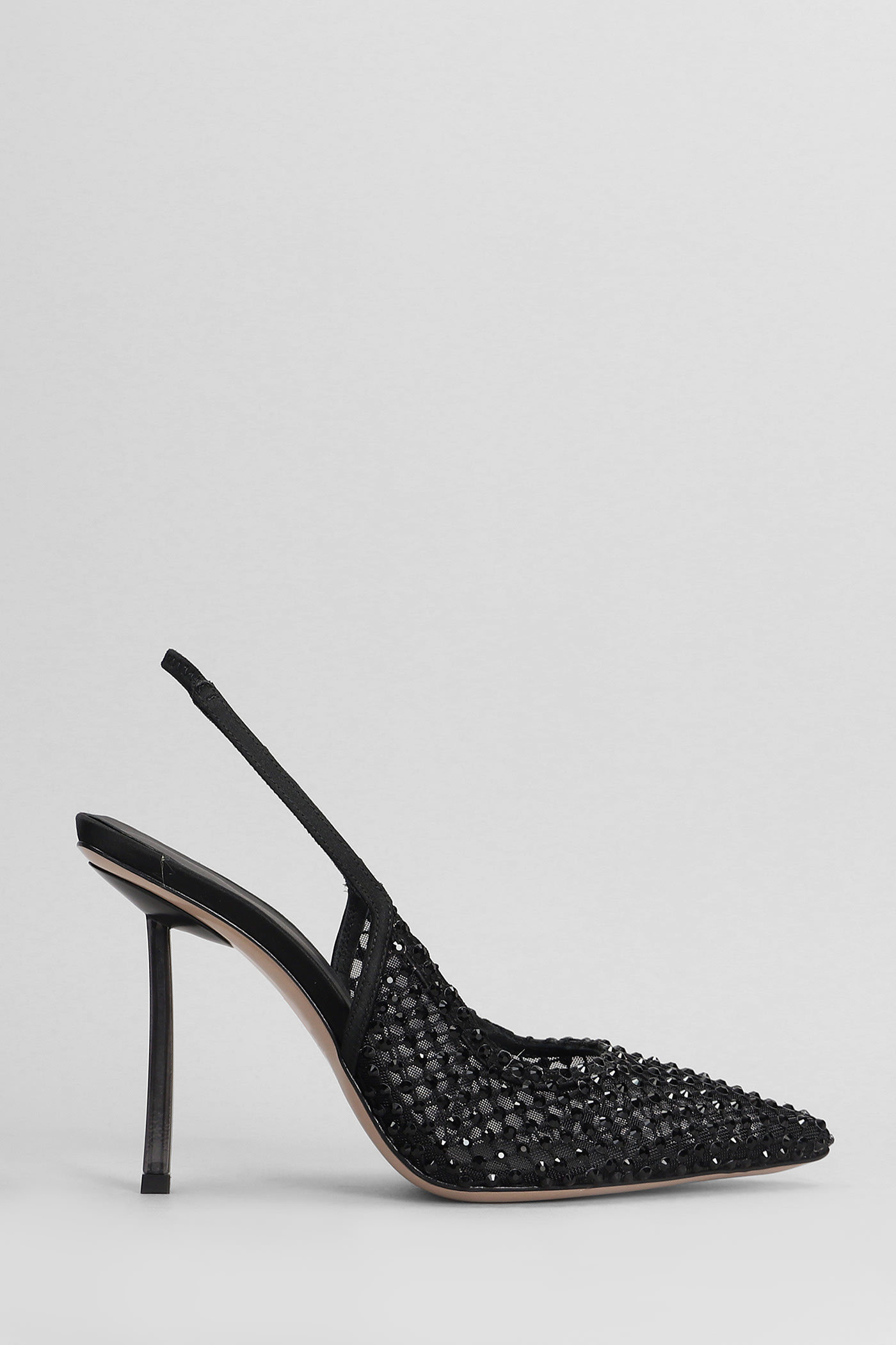 Le Silla Gilda Pumps In Black Satin