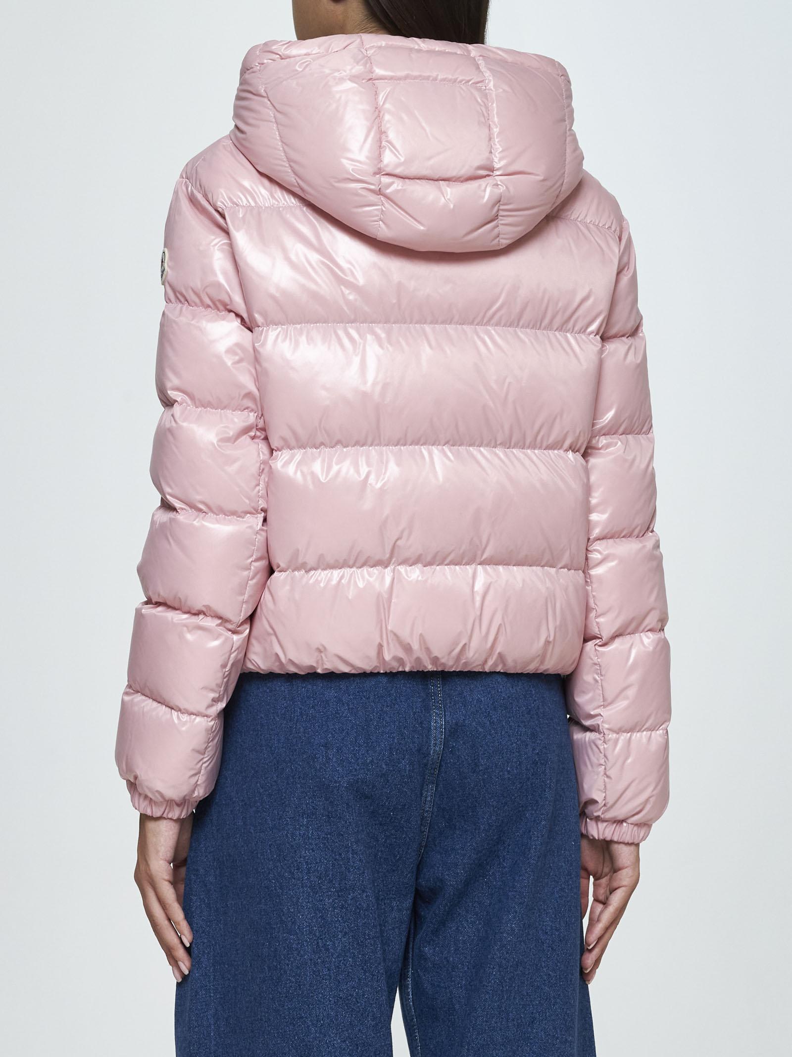 Shop Moncler Bayard Quilted Nylon Down Jacket In Pink