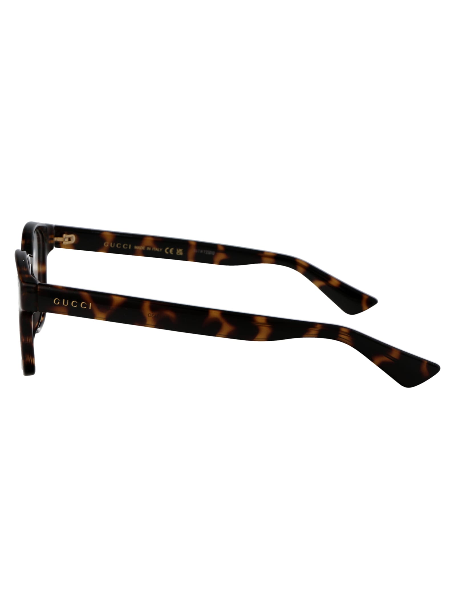 Shop Gucci Gg1343o Glasses In 002 Havana Havana Transparent