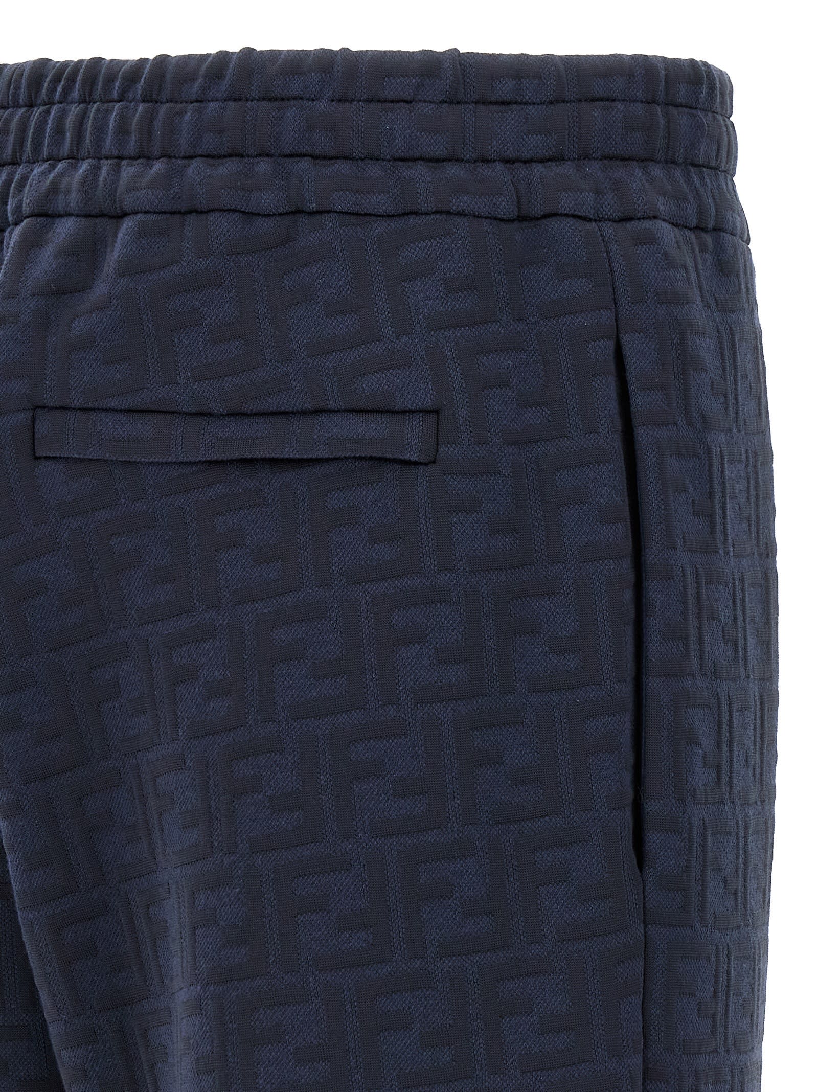 Fendi Monogram Trackpants In Blue
