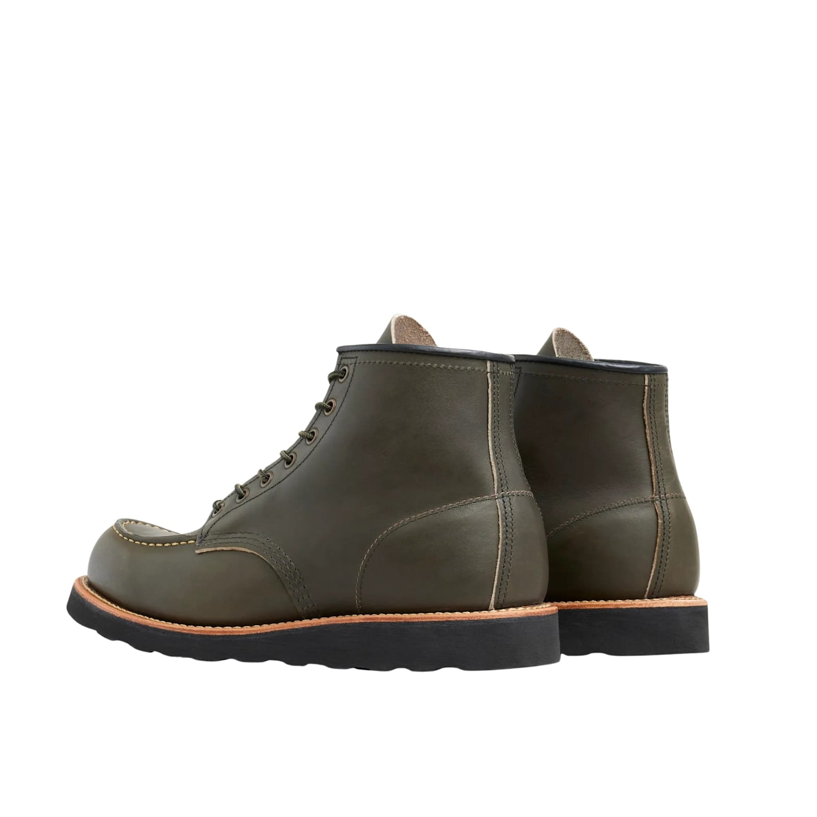 Red Wing Olive Green Leather Ankle Boots In Brown