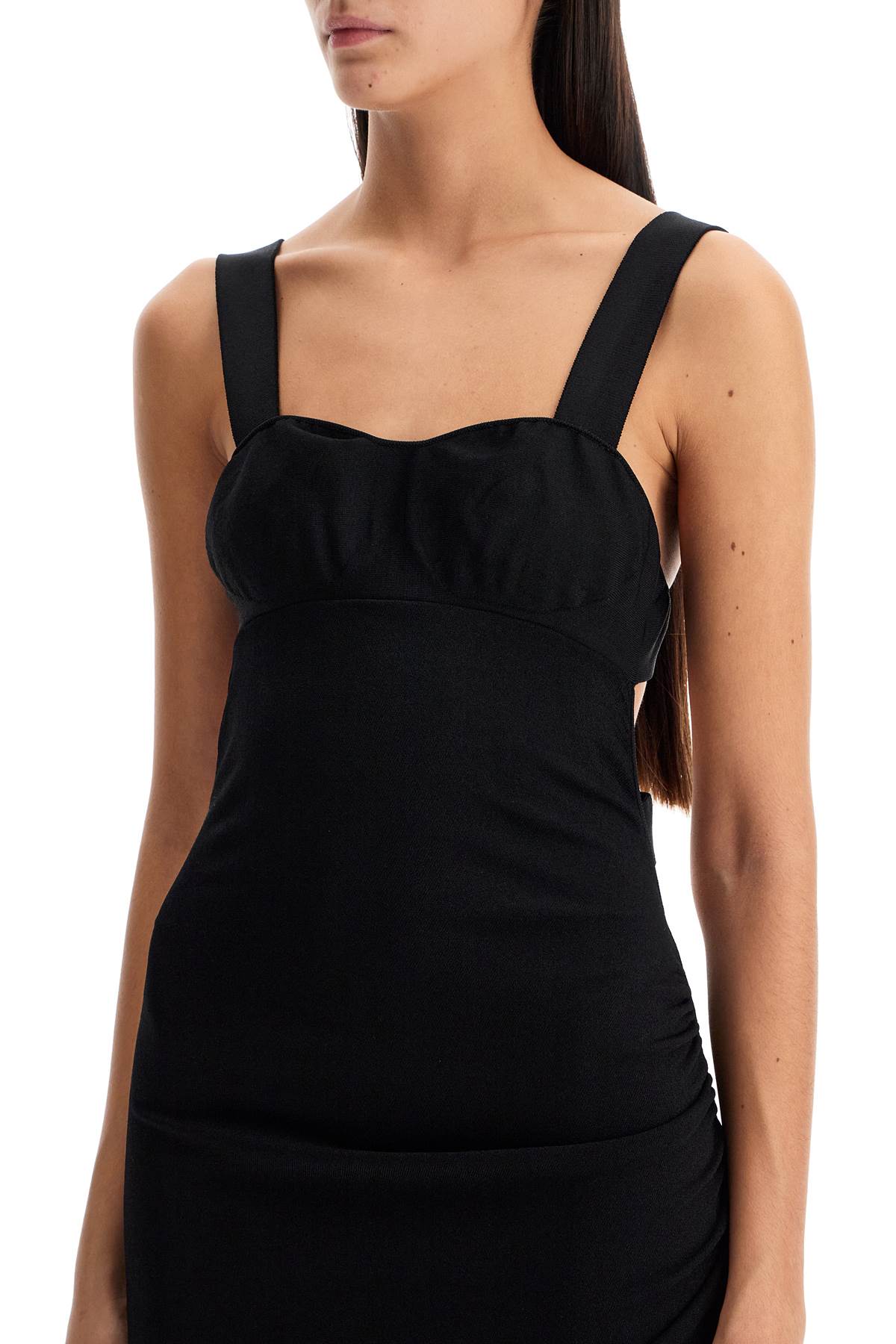 Shop Tom Ford Maxi Knit Dress With Cut Out Details In Black (black)