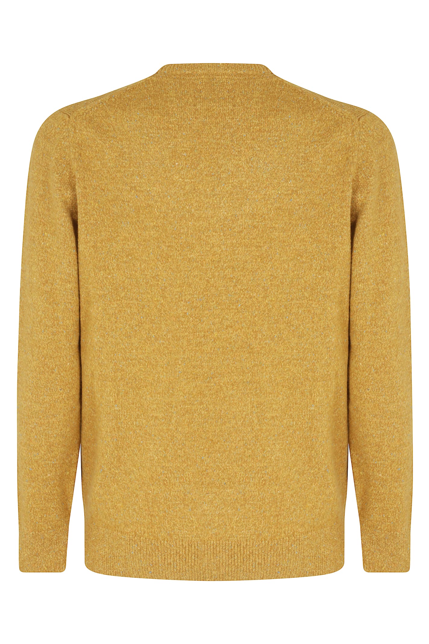 Barbour Essential Tisbury Sweater With Round Neckline In Yellow