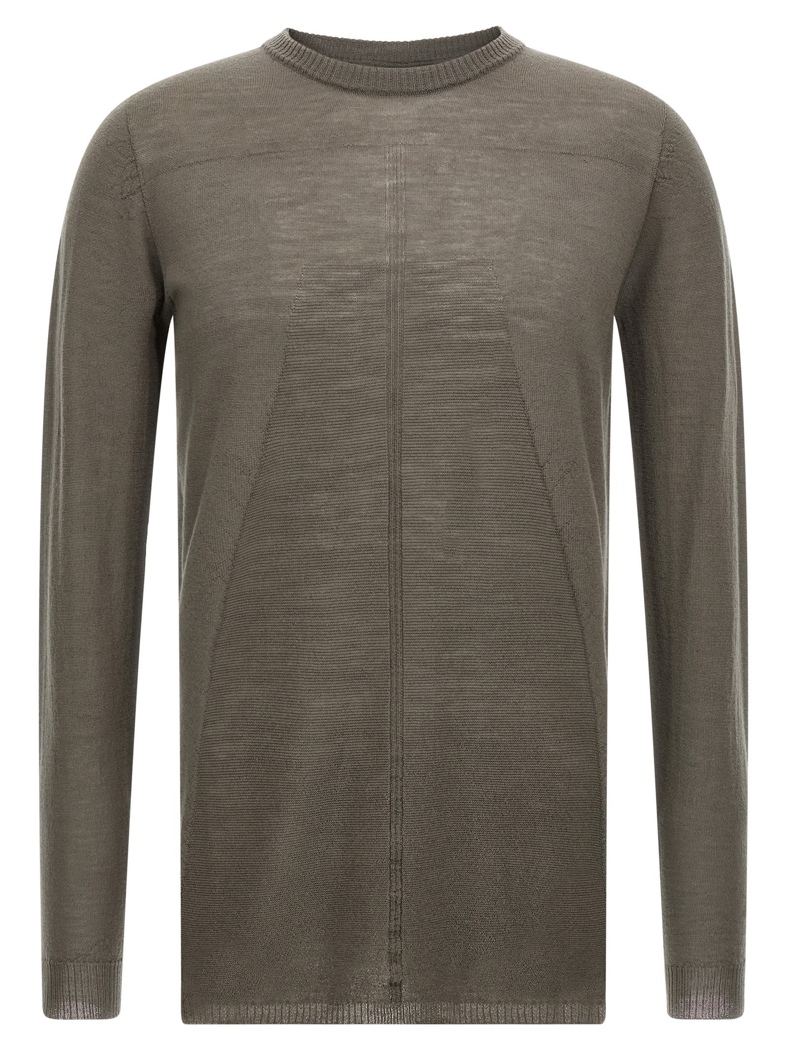 Rick Owens Biker Level Sweater In Gray