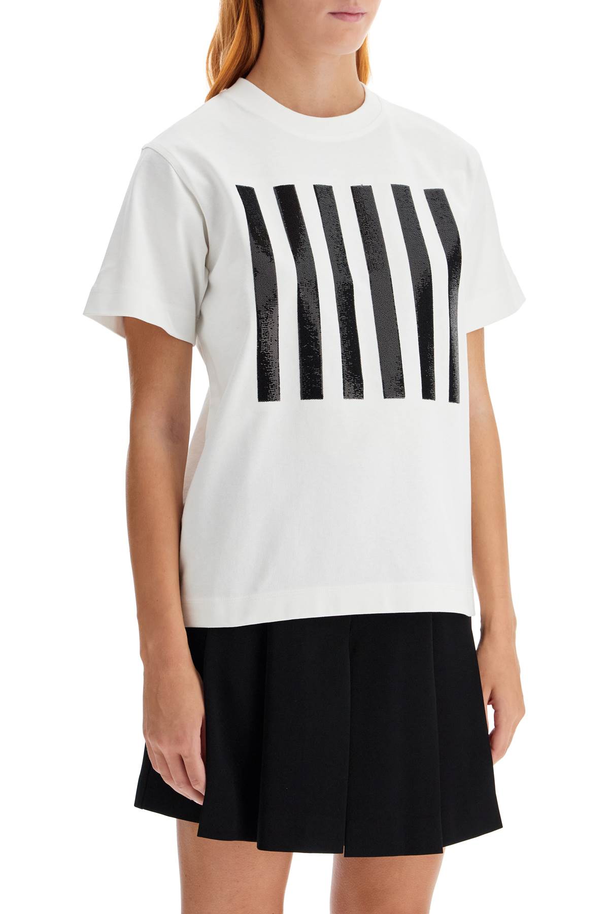 Shop Marc Jacobs T-shirt The Stripe Box Tee In White (white)