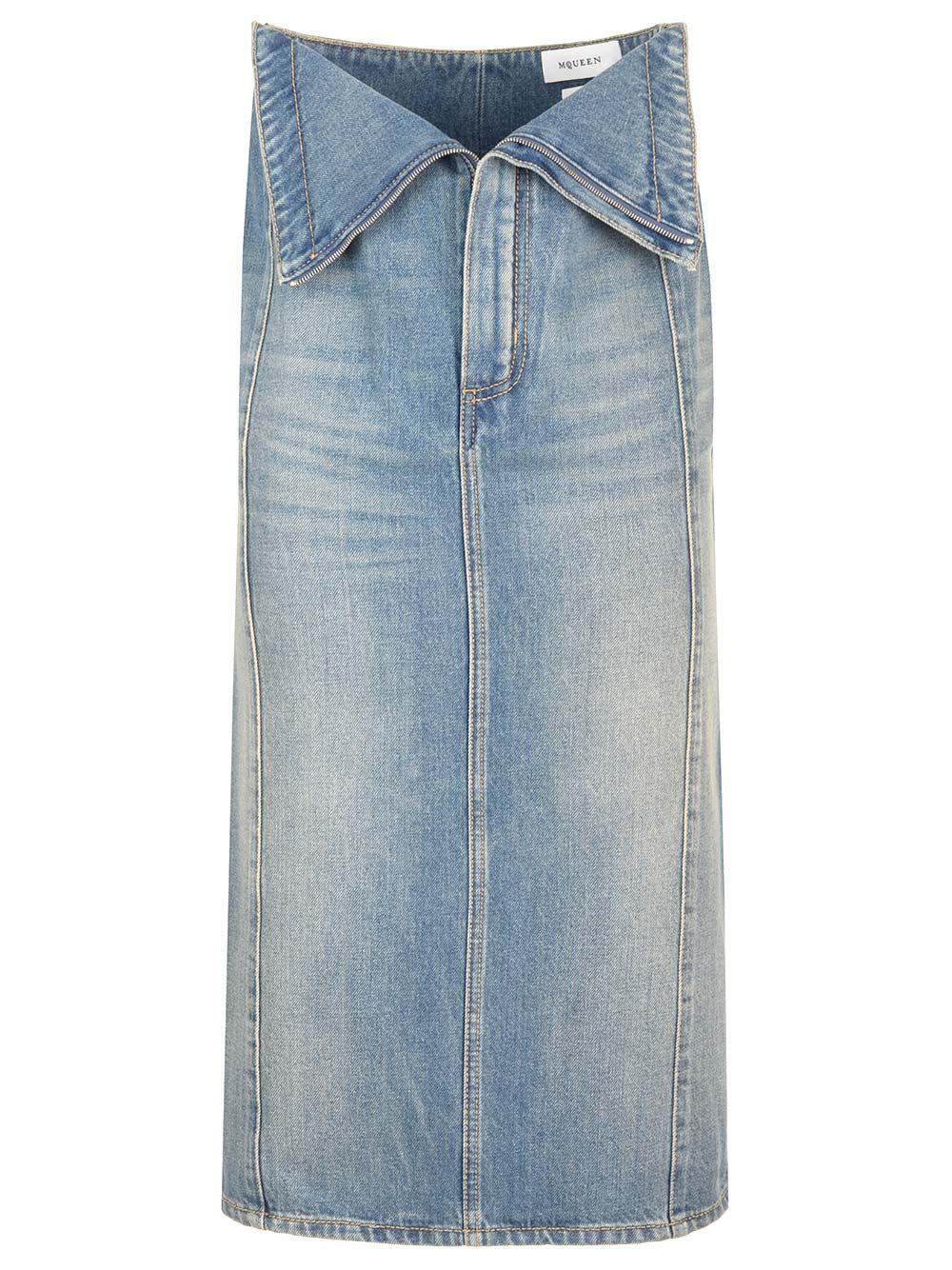 Delavè Denim Midi Skirt