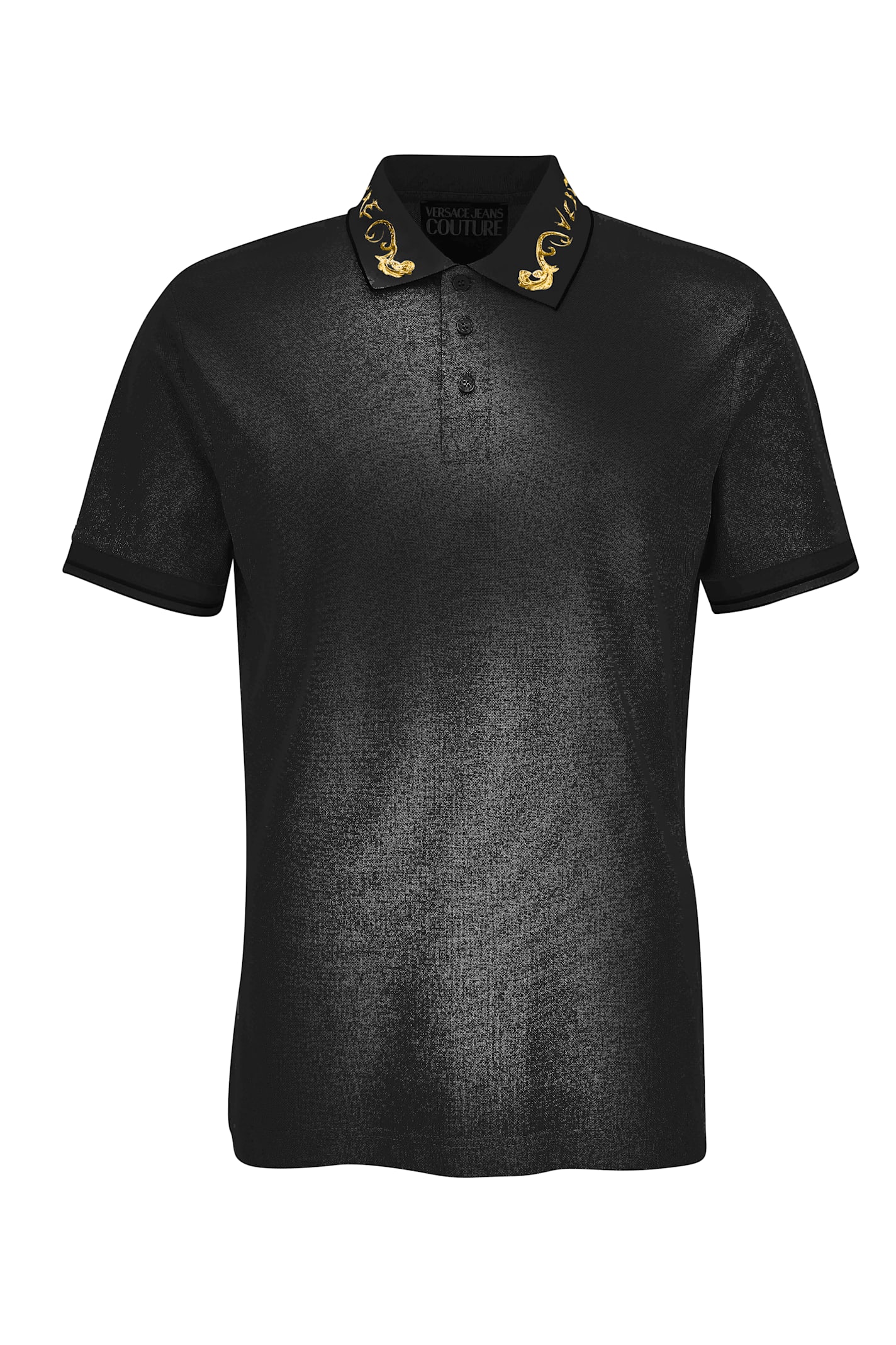 Shop Versace Jeans Couture Polo In Black