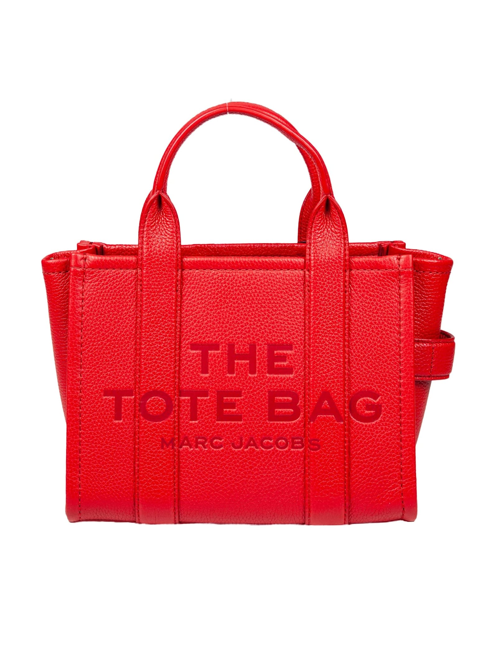 Shop Marc Jacobs Small Tote In Leather Color Red In True Red