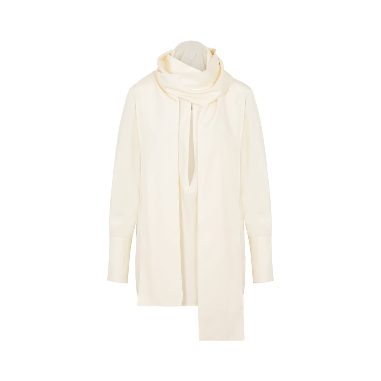 Shop Givenchy Foulard Blouse In Cream