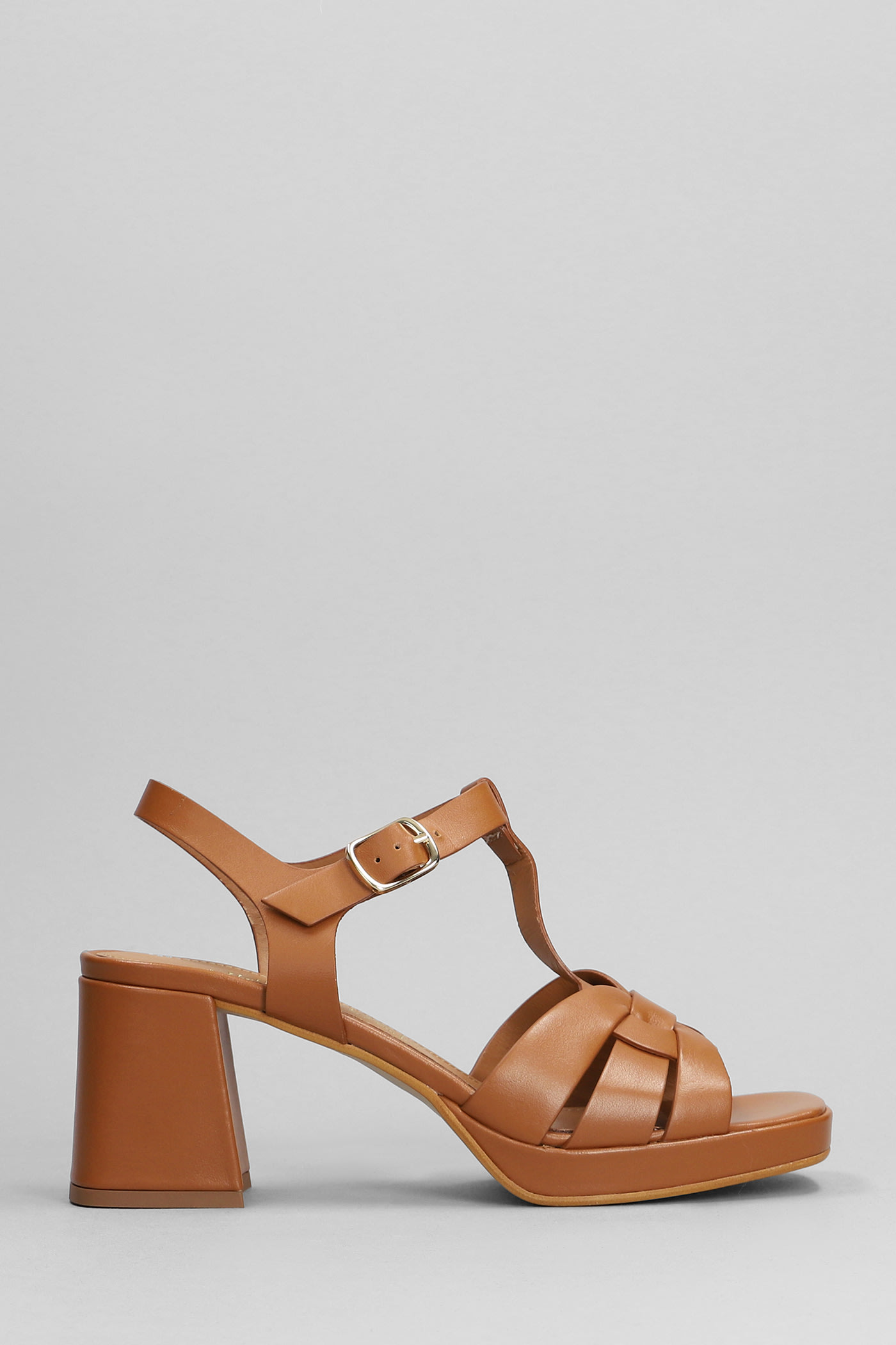 Julie Dee Sandals In Leather Color Leather