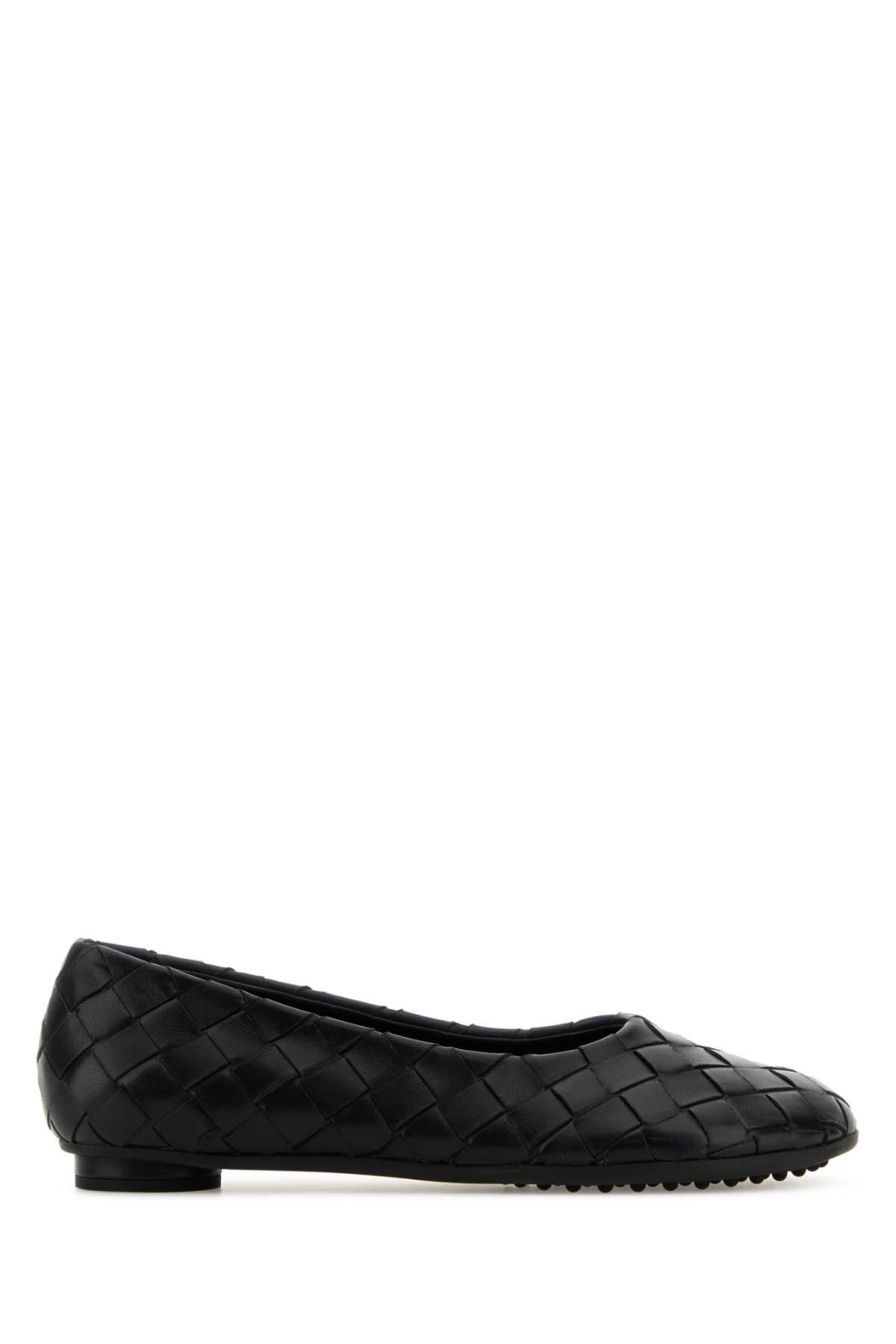 Black Nappa Leather Atomic Ballerinas