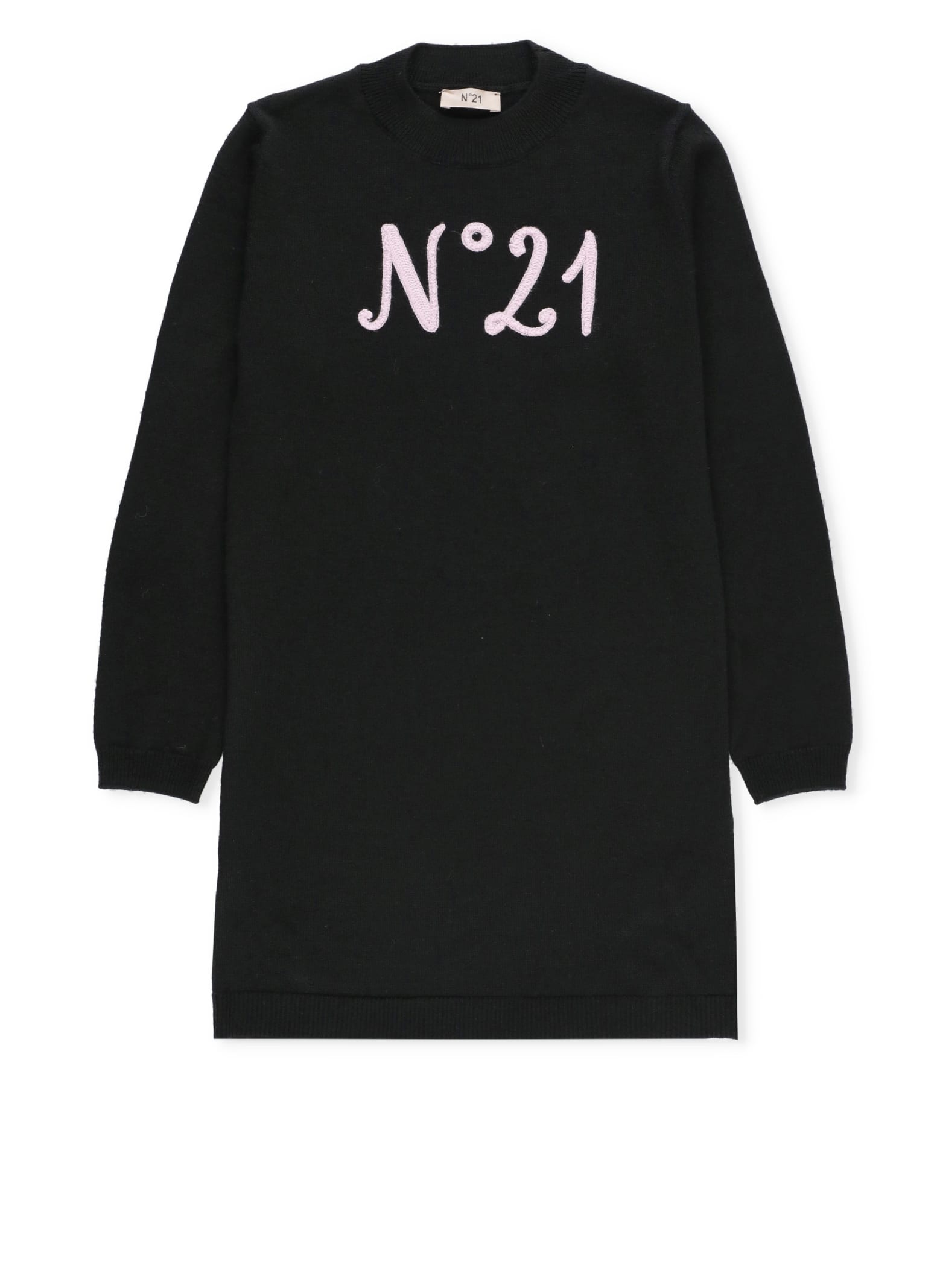 Shop N°21 Dress With Logo In Black