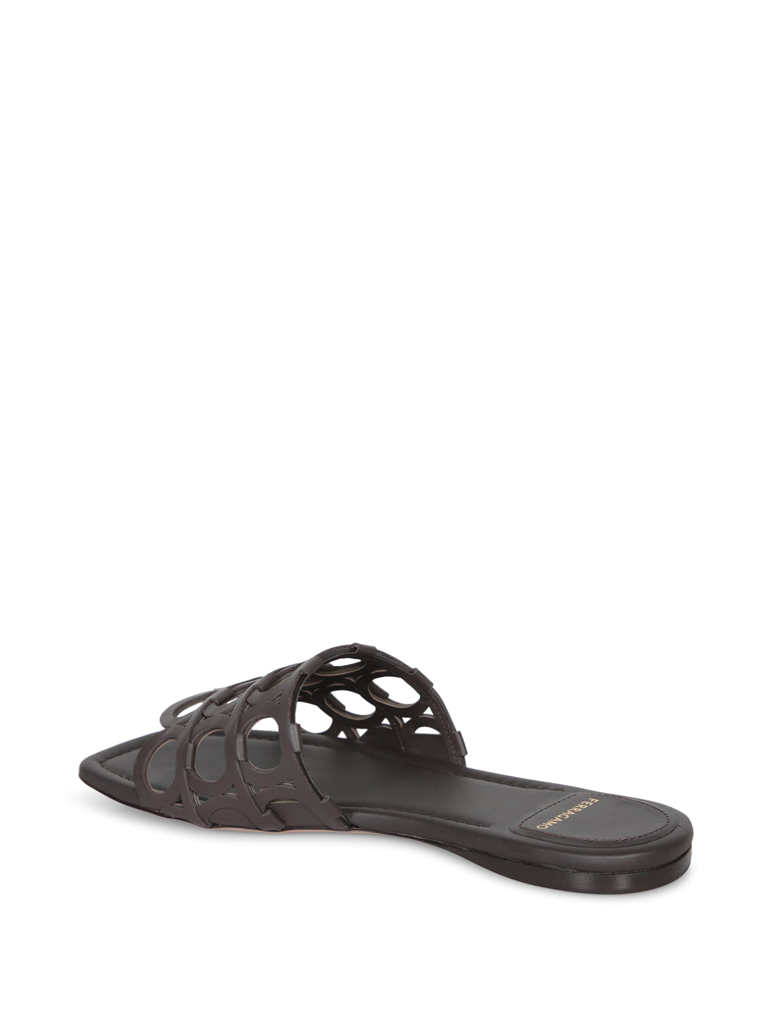 Ferragamo Erne Gancini Brown Sandals