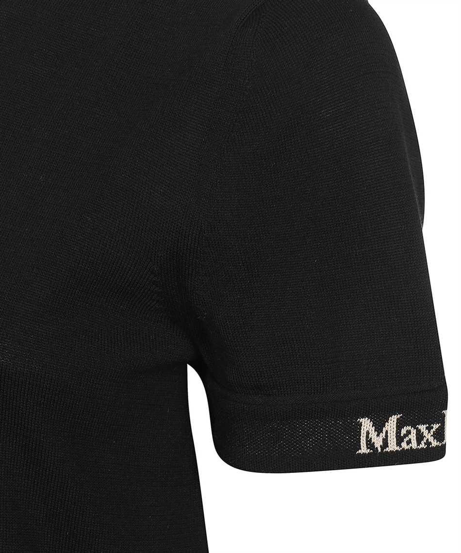 Max Mara Cotton Knit T-shirt In Black