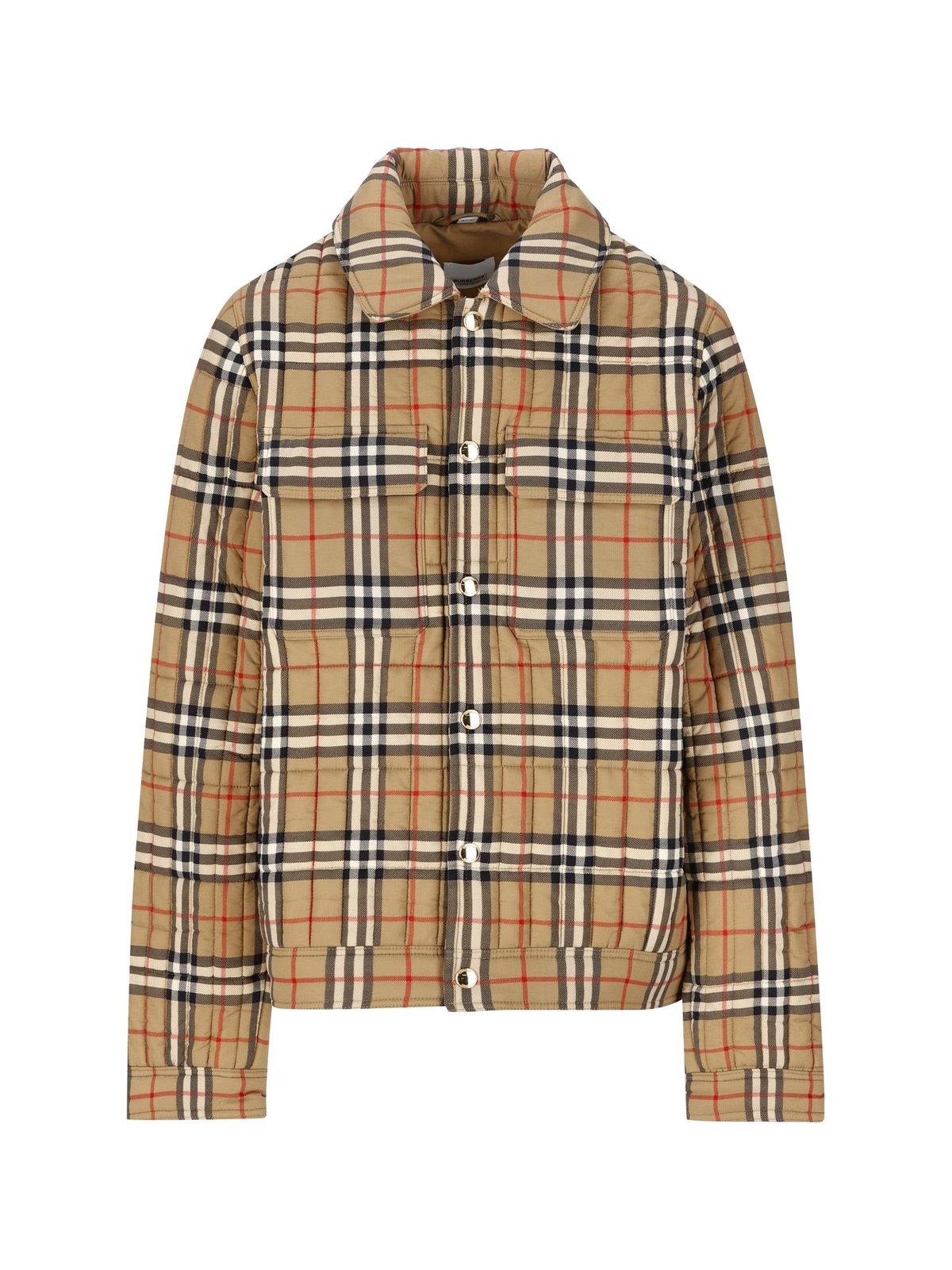 Burberry Vintage Check-pattern Long-sleeved Jacket