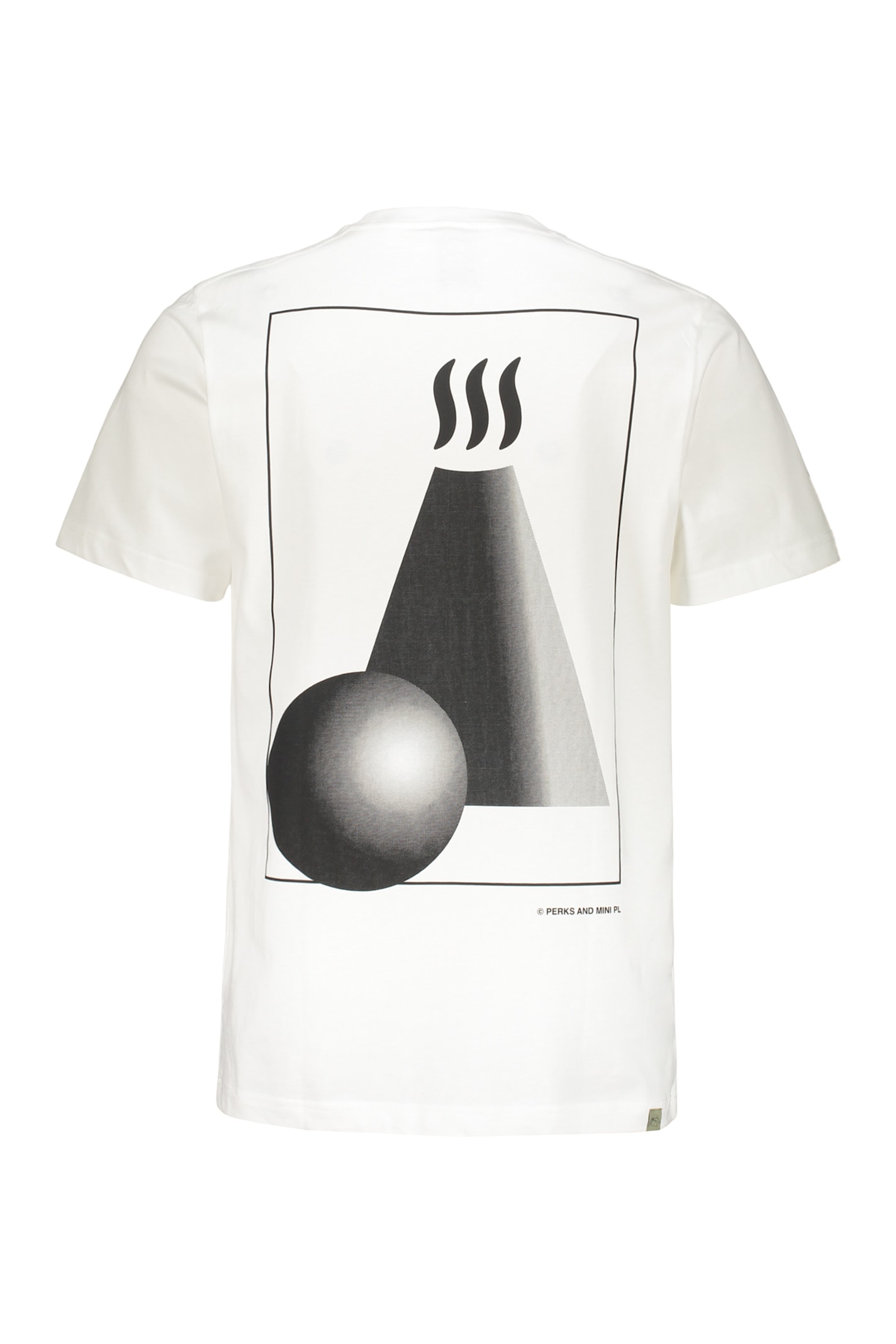 Perks And Mini Printed Cotton T-shirt In Neutral