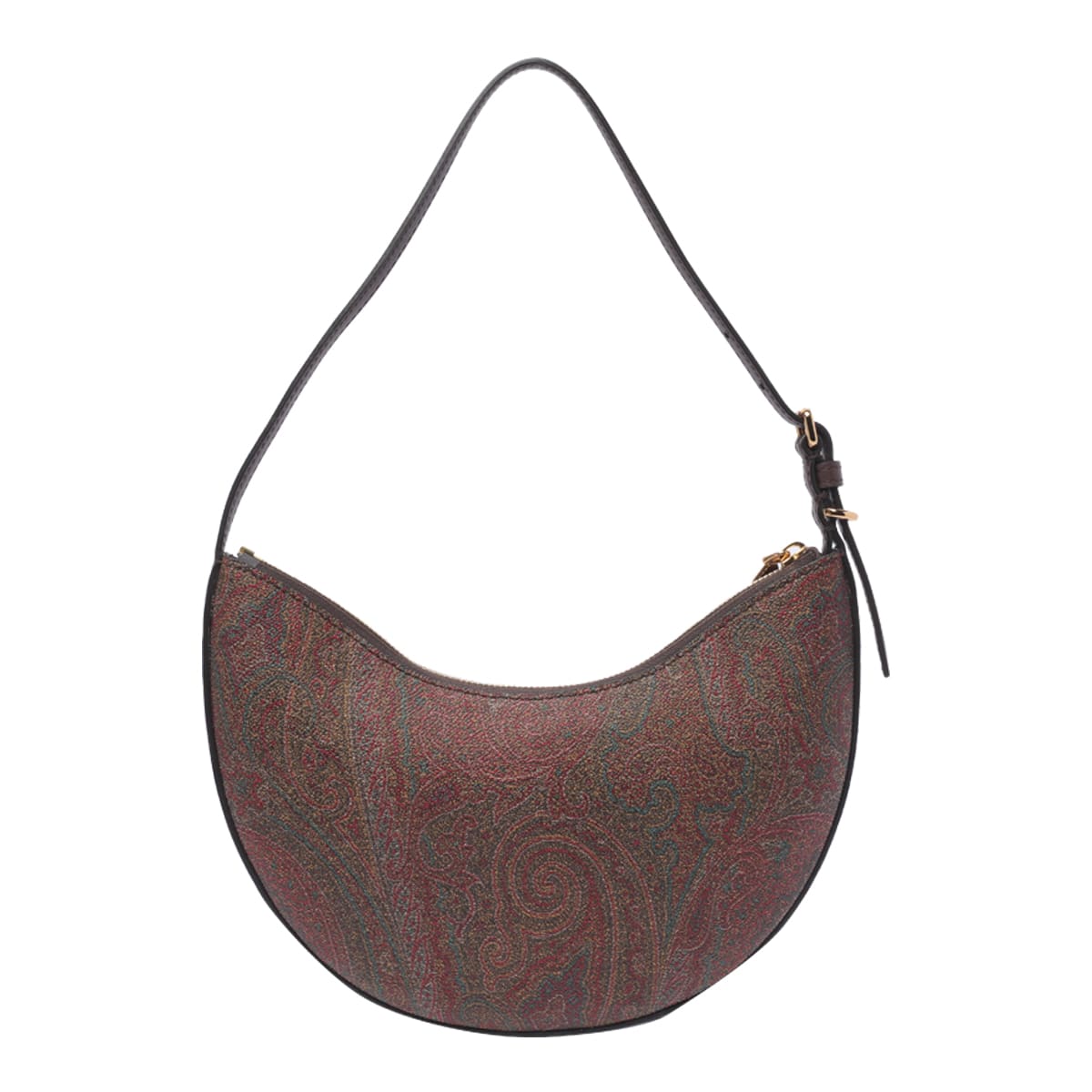 Shop Etro Small Hobo Bag In Brown