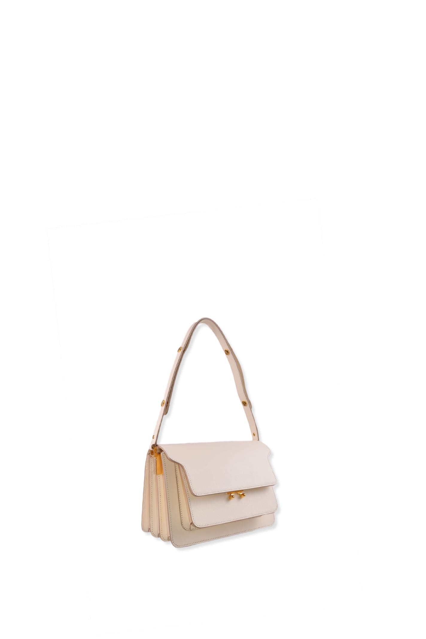 Shop Marni Shoulder Bag In White