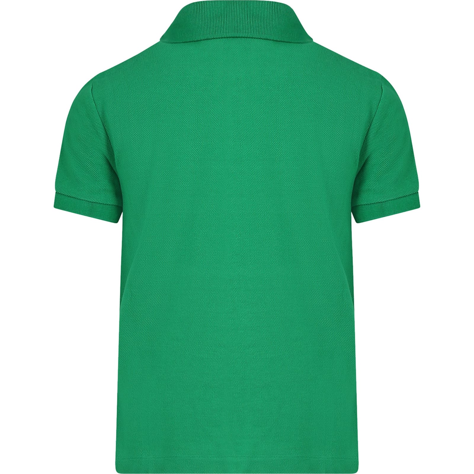 Shop Ralph Lauren Green Polo Shirt For Boy With Iconic Poney