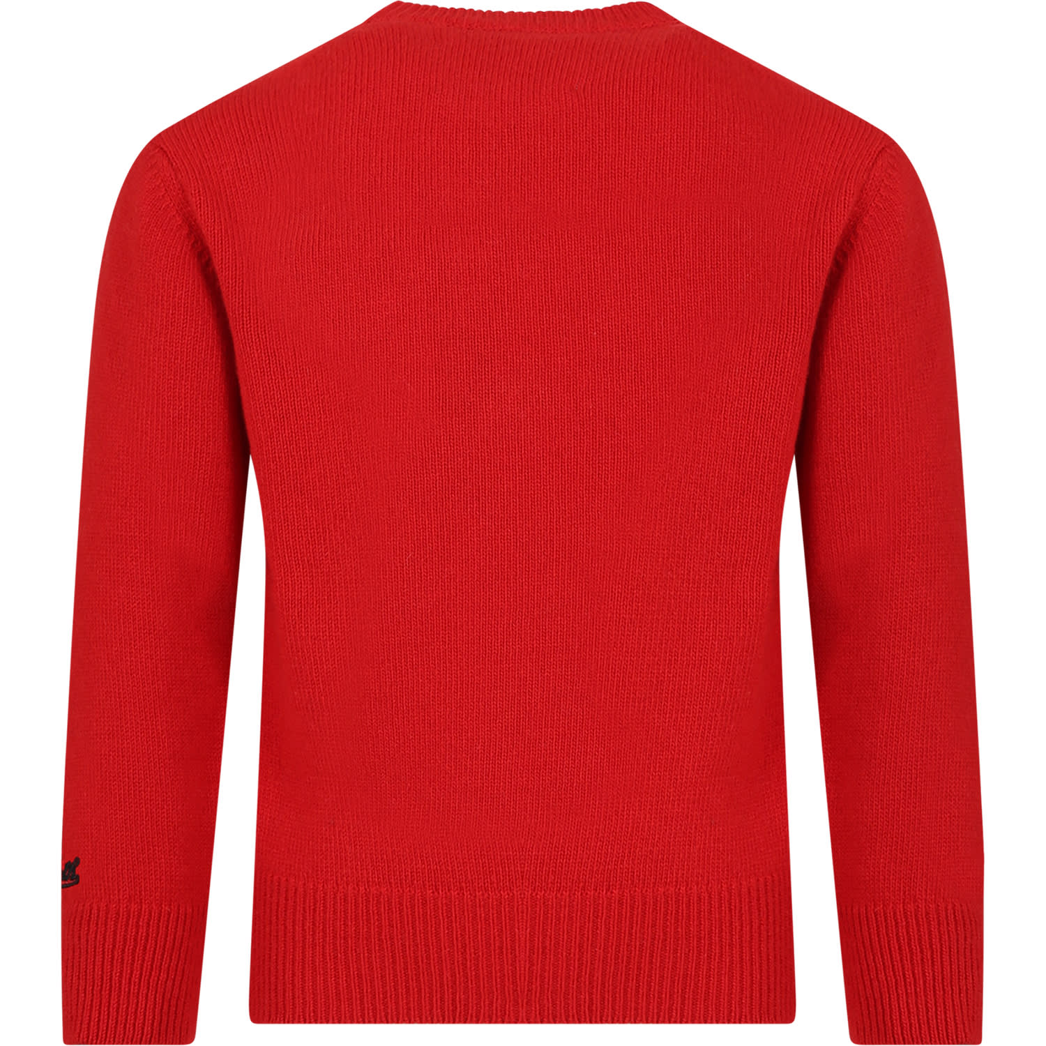 Shop Mc2 Saint Barth Red Sweater For Boy With Spiderman