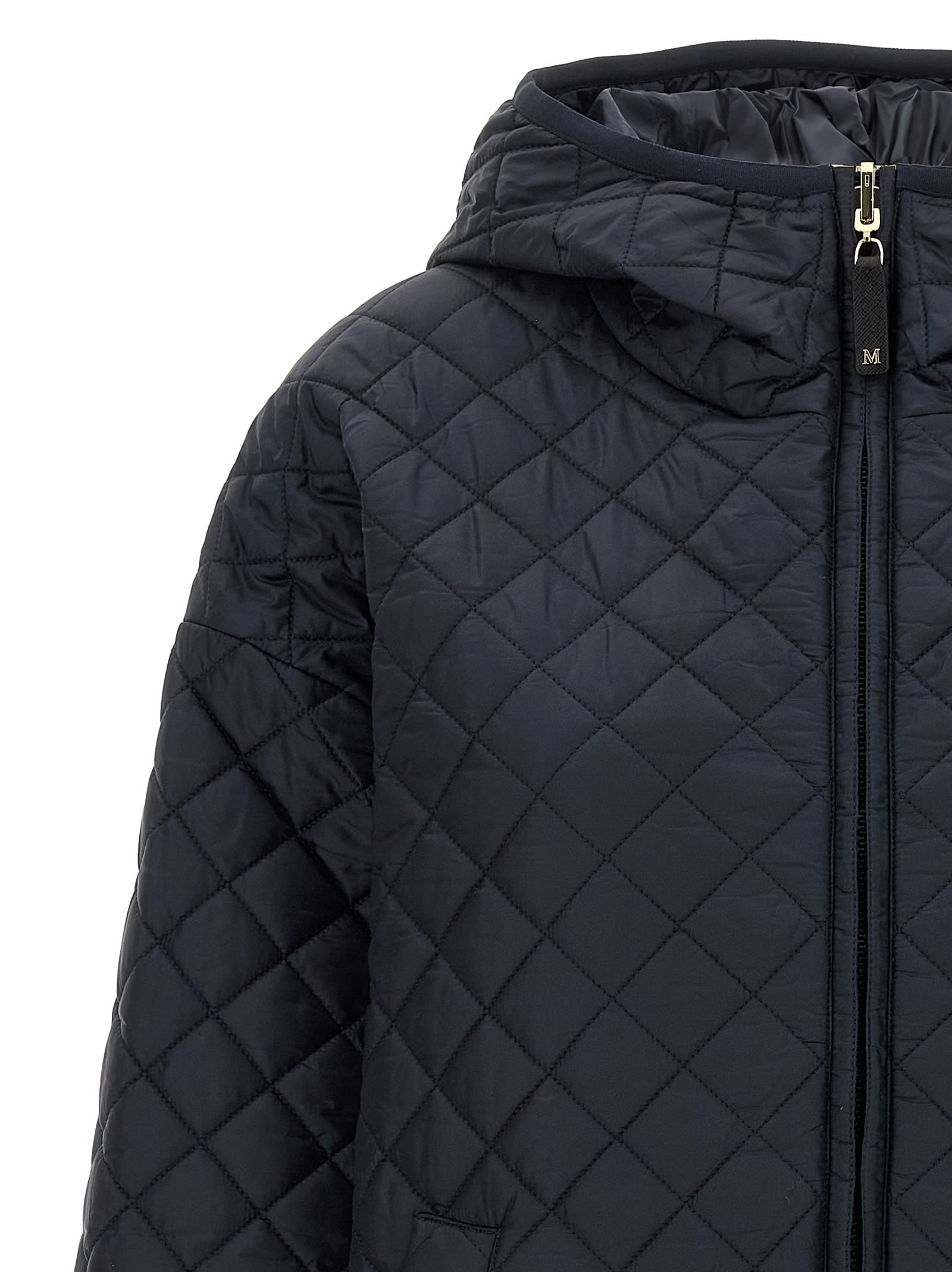 Max Mara The Cube Leo Reversible Jacket In Blue