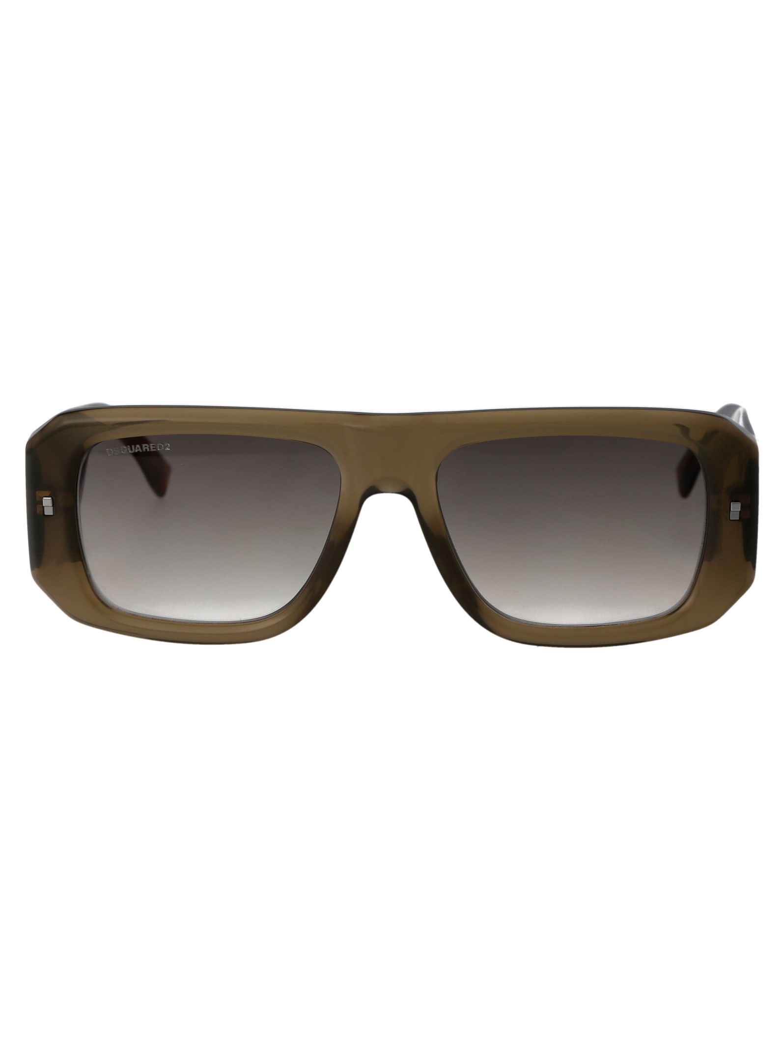 Shop Dsquared2 D2 0107/s Sunglasses In 4c39k Olive