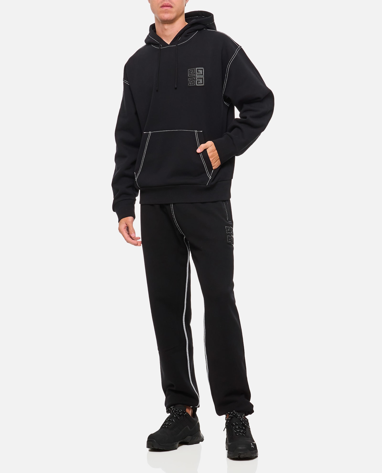 Givenchy Black Trousers With Drawstring Closure In Black