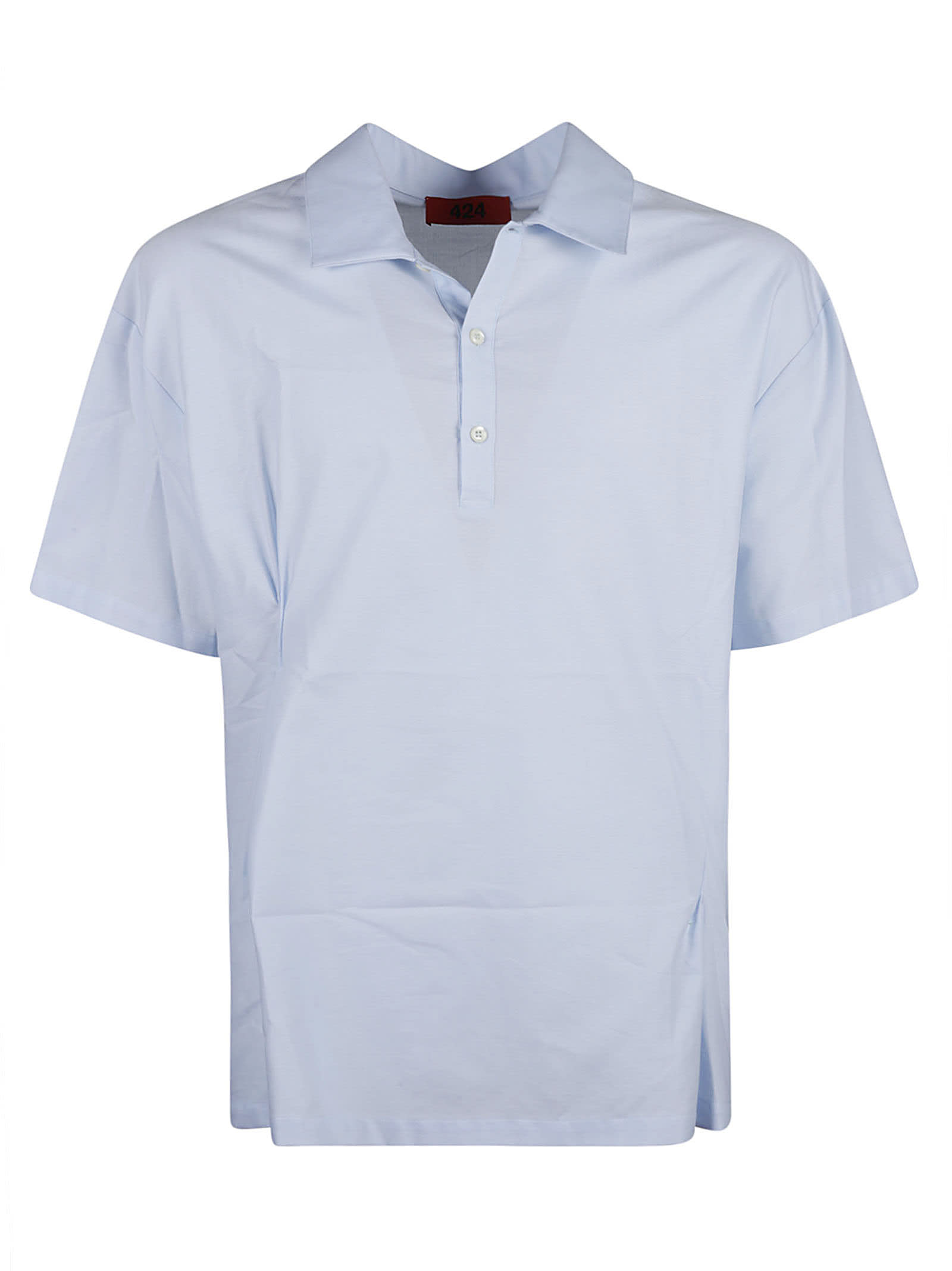 Two-buttoned Short-sleeved Shirt