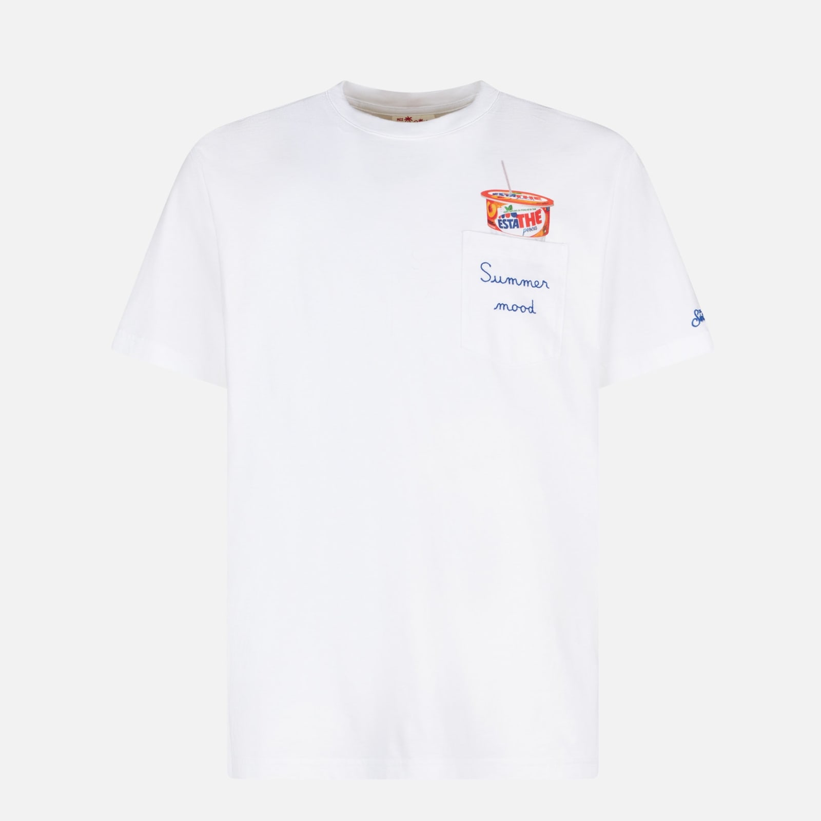 MC2 SAINT BARTH MAN COTTON T-SHIRT WITH ESTATHÉ PRINT ESTATHE® SPECIAL EDITION