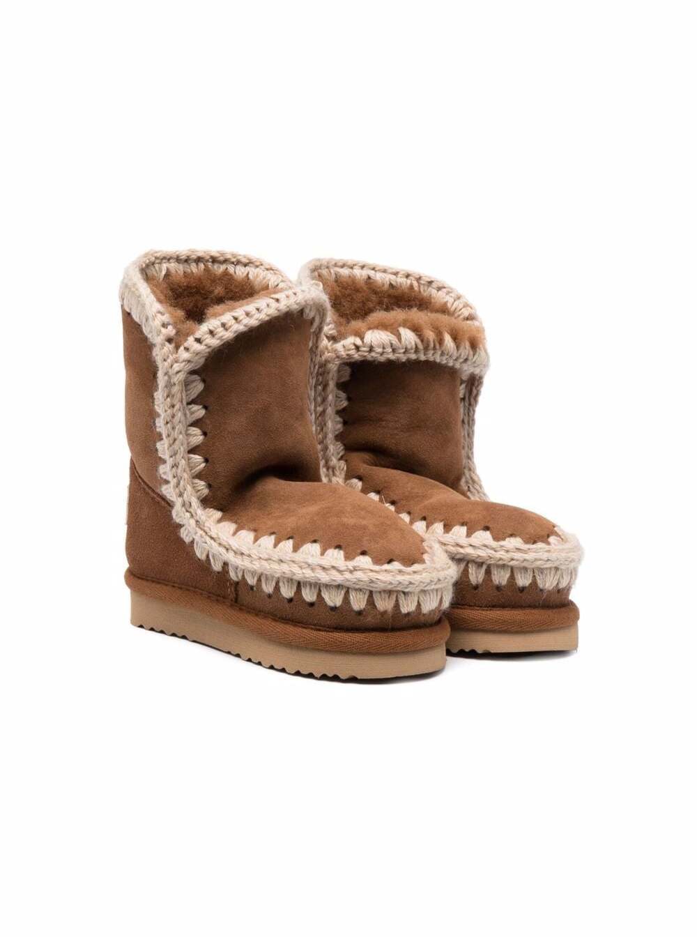 Eskimo Boots In Brown Sheepskin Girl Mou Kids