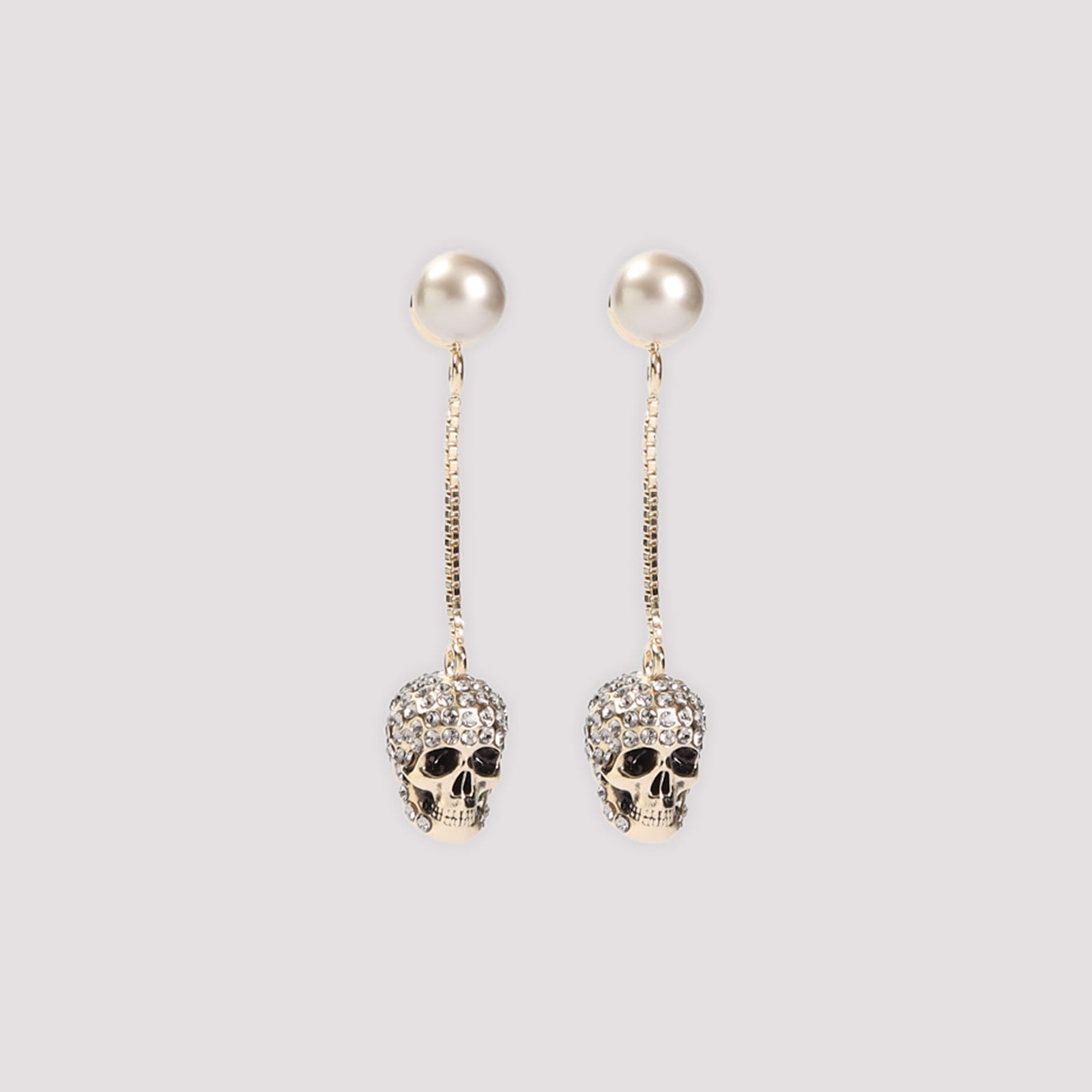 Pave Skull Earrings