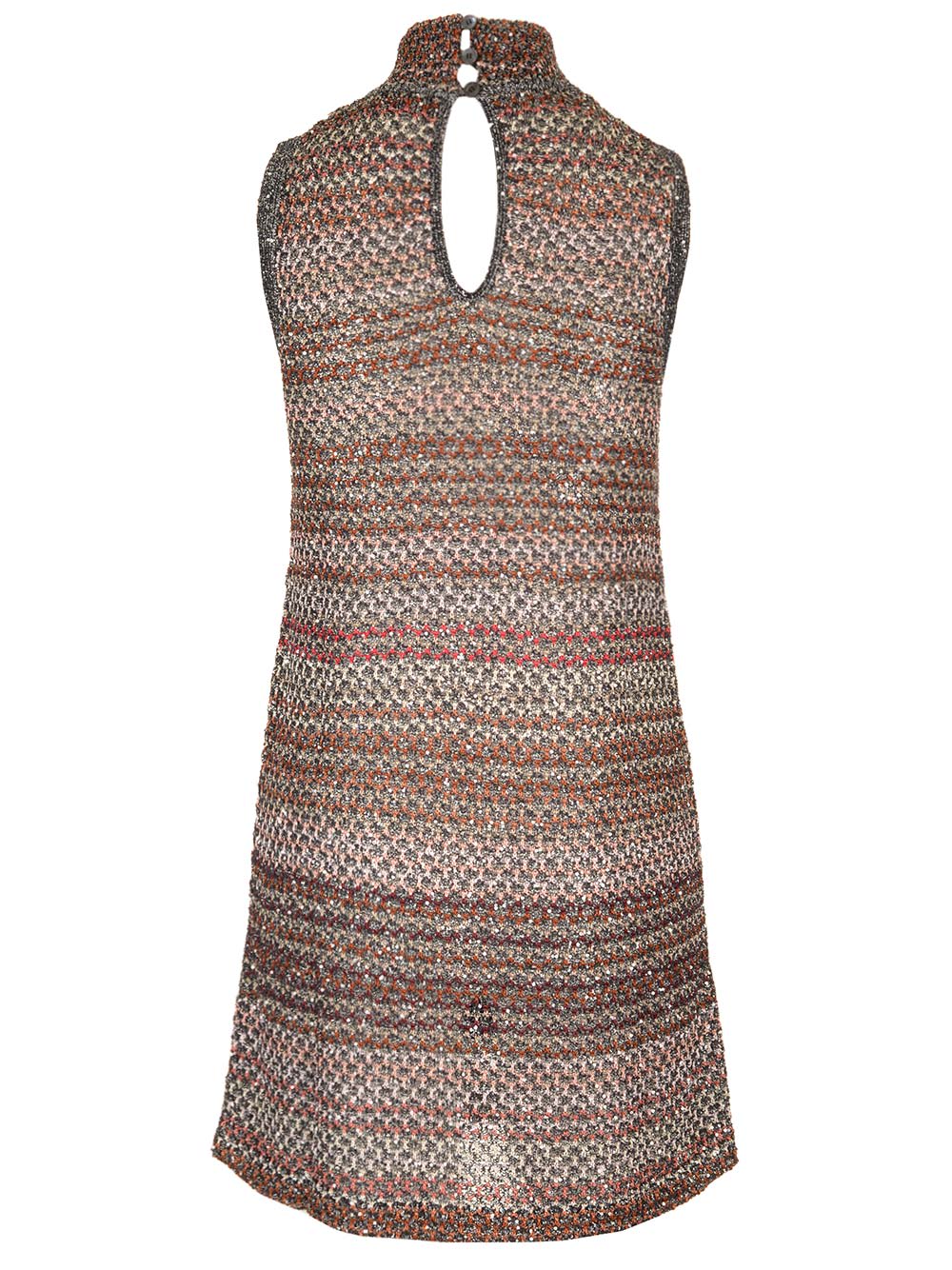 Shop Missoni A-line Mini Dress In Multicolor