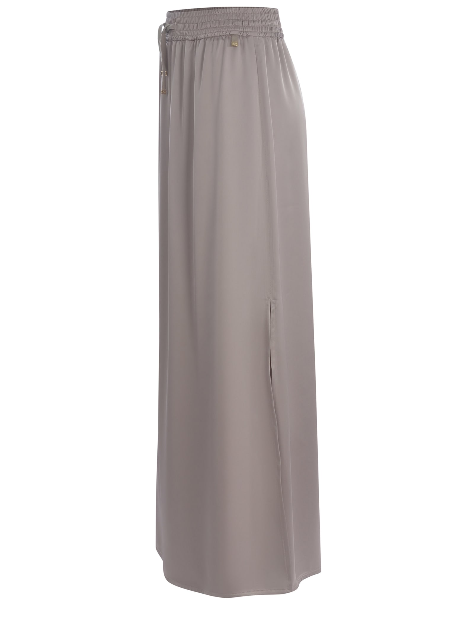 Shop Herno Skirt  Made Of Satin In Chantilly