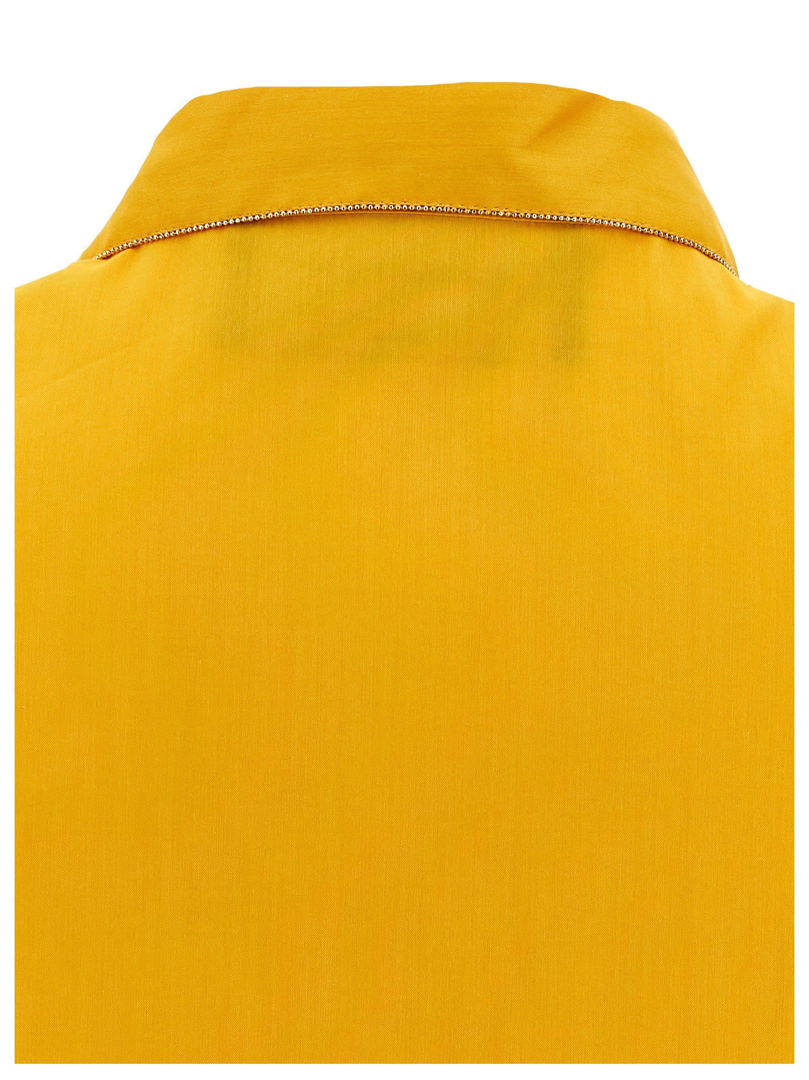 Fabiana Filippi Rhinestone Shirt Shirt And Blouse In Yellow
