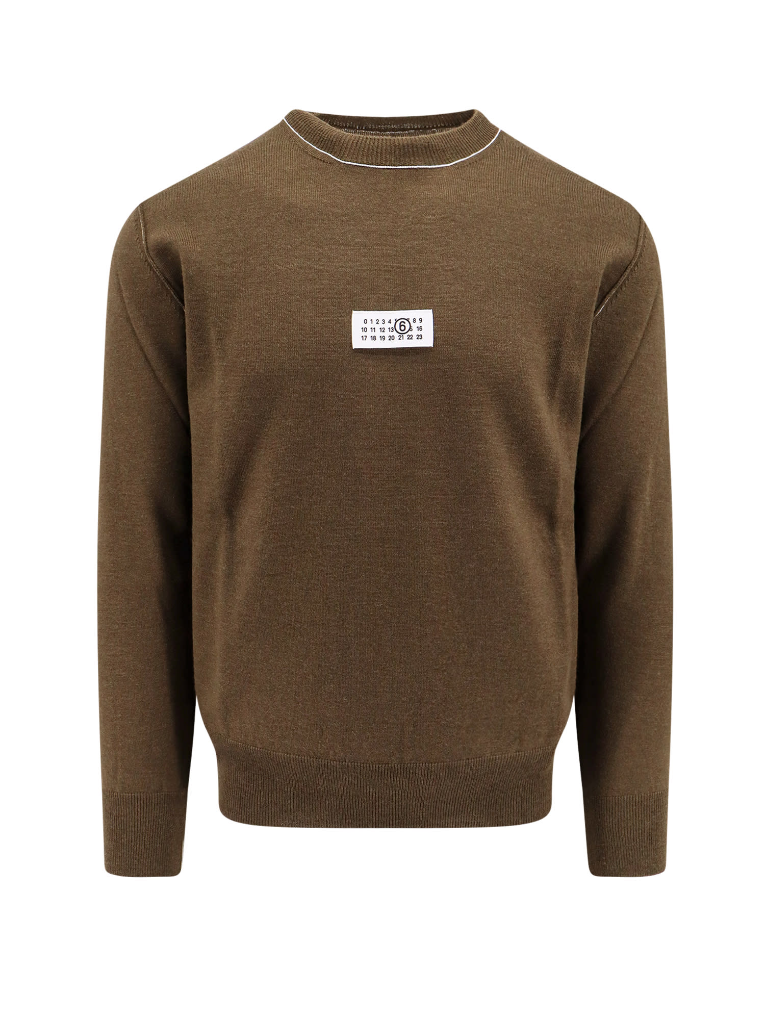 Shop Mm6 Maison Margiela Sweater In Green