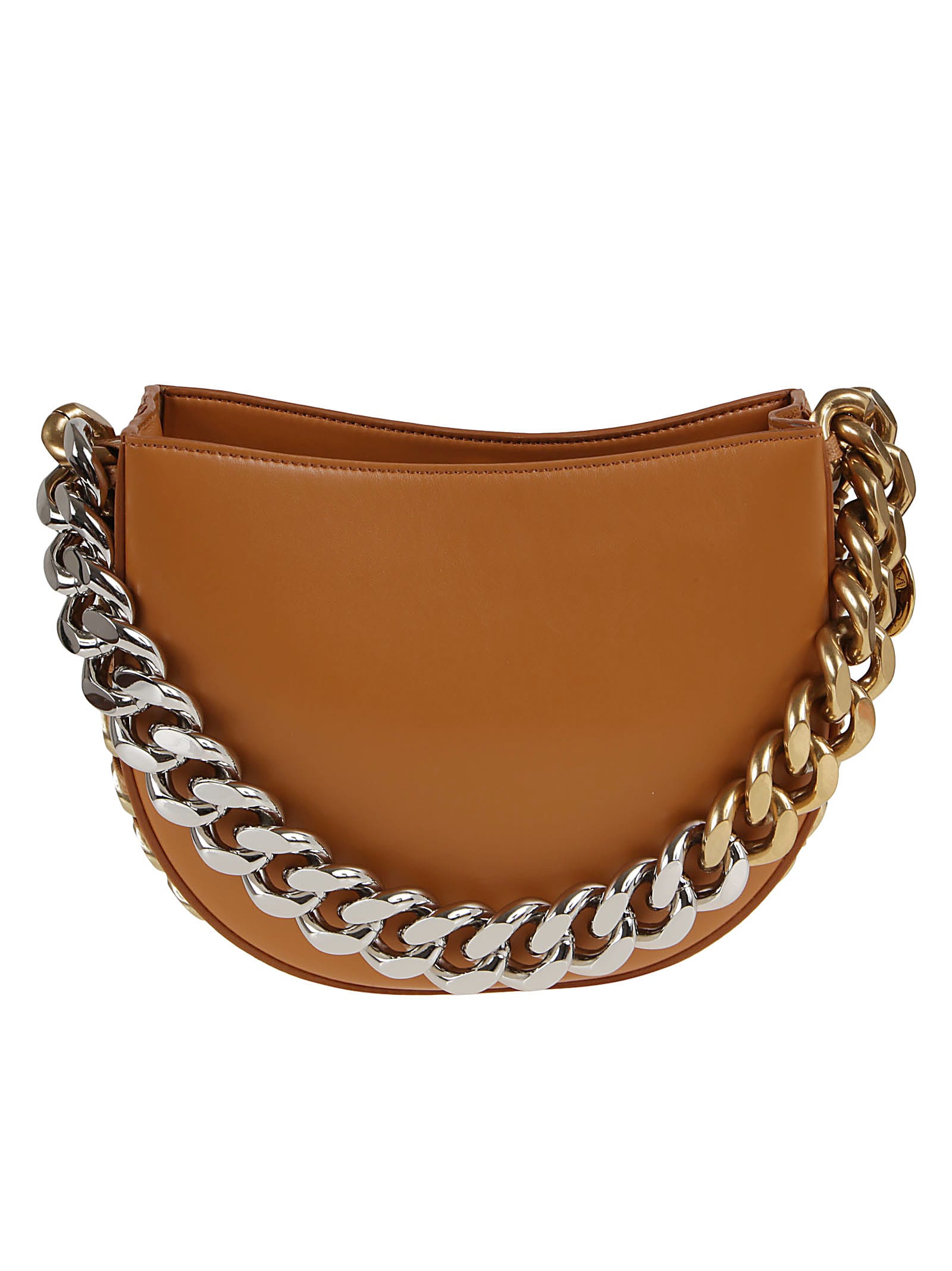 Shop Stella Mccartney Small Shoulder Bag Chain Alter In Cuoio