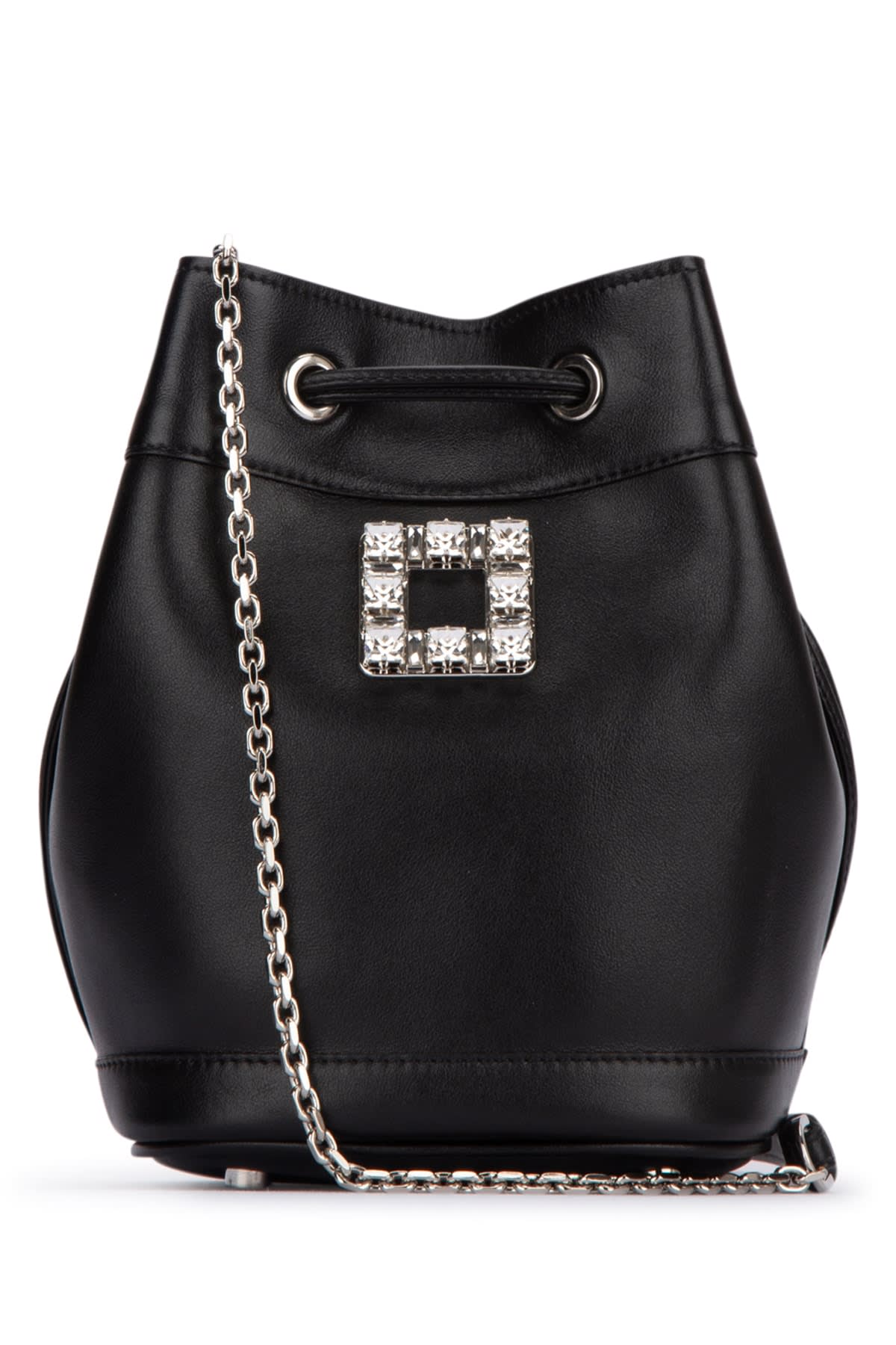 Shop Roger Vivier Tres Vivier Aumoniere In Nero