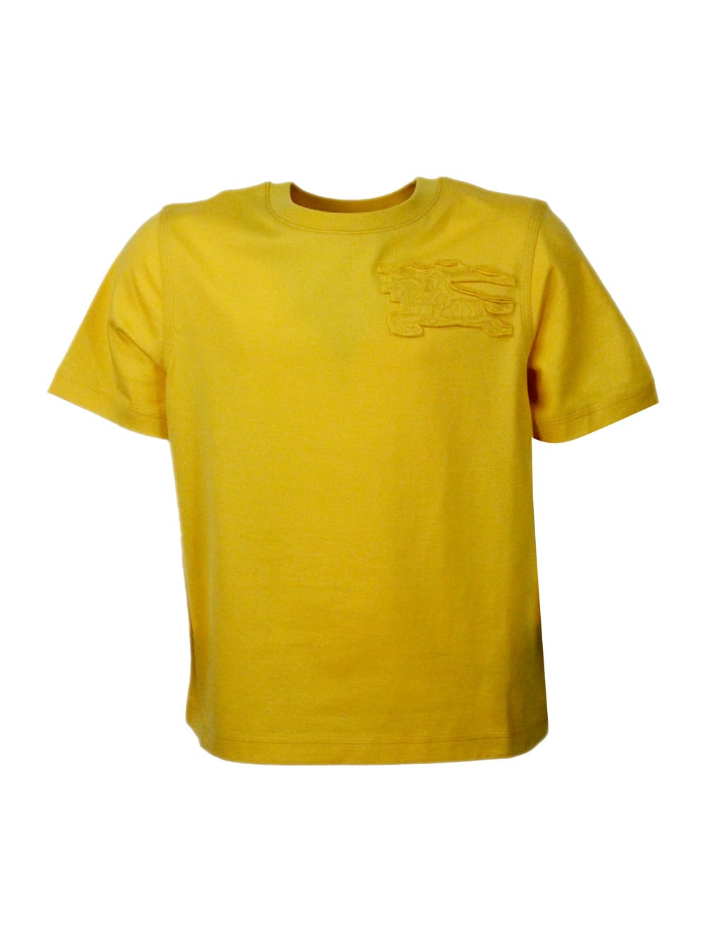 Shop Burberry T-shirt In Yellow